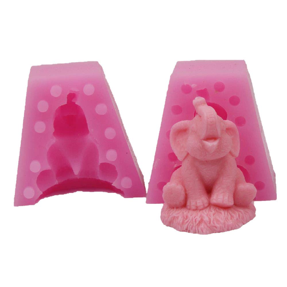 Premium 3D Elephant Silicone Molds for Baking - Cupcake, Soap, Jelly, Chocolate, Brownie & Pudding Making - Perfect for DIY Crafts, Home Baking & Party Desserts
