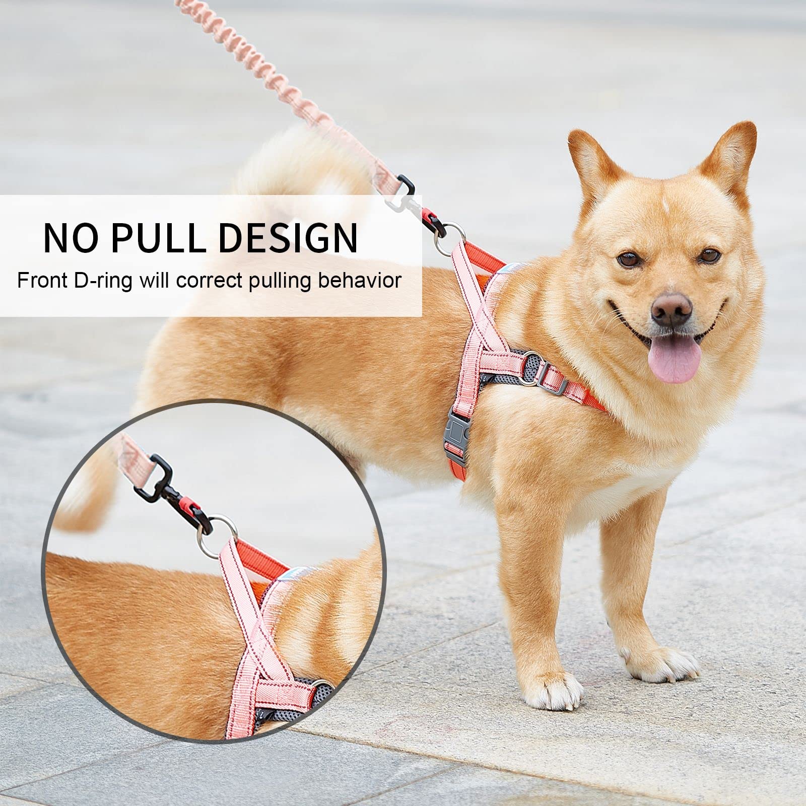 No Pull Dog Harness - Adjustable Reflective Breathable Vest for Small to Medium Dogs | Soft Mesh Padded Step-in Design with Easy Control Handle | Perfect for Walking, Training & Outdoor Adventures