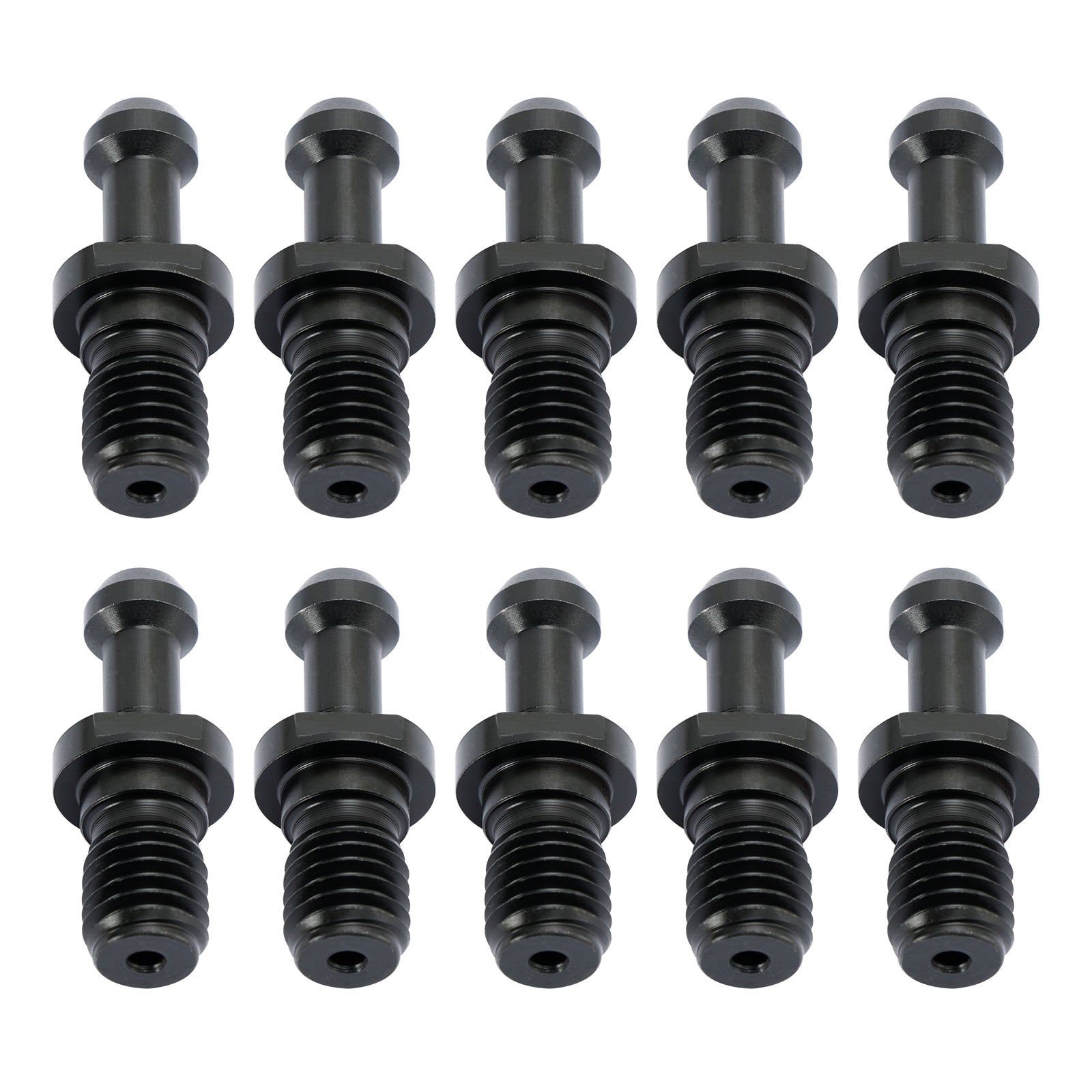 10Pcs CAT40 45° Pull Stud Retention Knob - Compatible with Haas & All CAT40 CNC Tool Holders - High Precision Black CNC Tool Accessories for Milling, Drilling & Lathe Operations