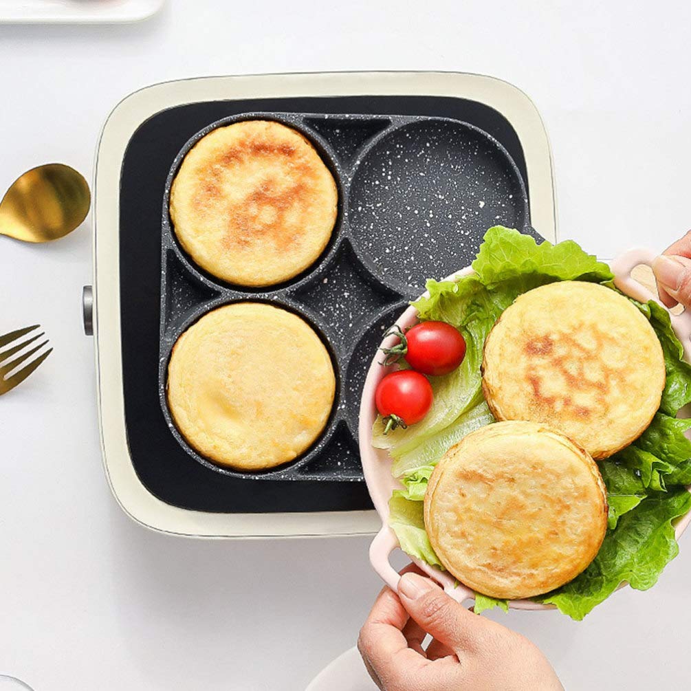 Non-Stick Aluminum Egg Frying Pan - Omelet Skillet for Perfect Fried Eggs, Pancakes & Breakfast - Induction & Gas Stove Compatible - Ideal for Cooking Breakfast, Sandwiches, Burgers & More