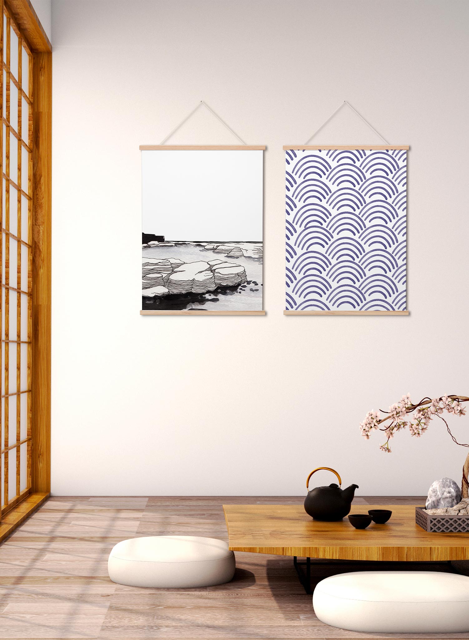Stunning Izu Peninsula Japan Travel Poster - Scenic Japanese Landscape Wall Art for Home & Office Decor