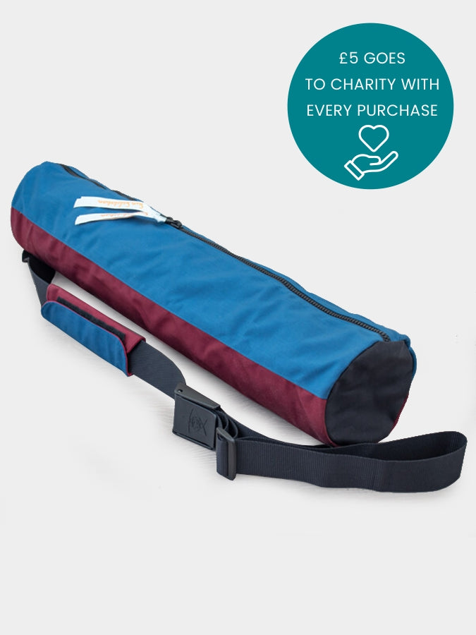 Eco-Friendly Yoga Mat Bag for Yoga Studio & Sun Salutation - £5 Charity Donation Per Purchase - Perfect for Yoga Classes, Gym & Travel