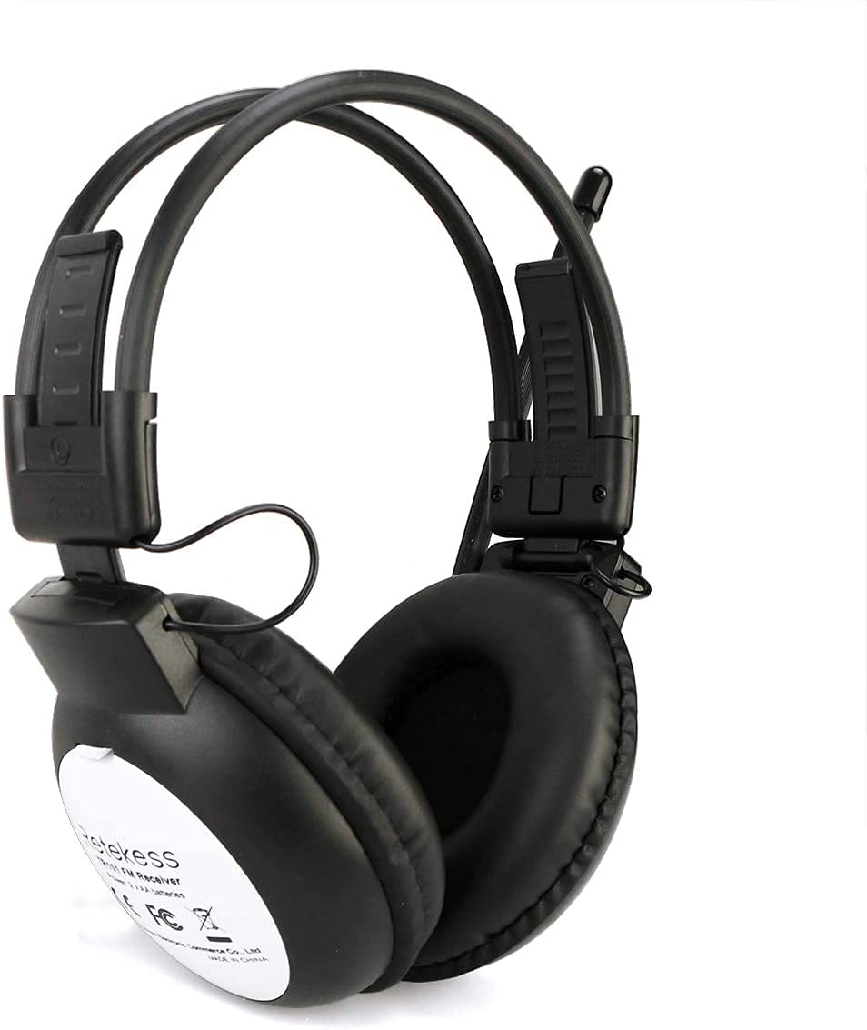 Retekess TR101 FM Radio Headphones - Wireless Digital Headset with AA Battery for Mowing, Walking, Riding, Jogging & Outdoor Activities | Perfect for Lawn Care, Commuting & Exercise