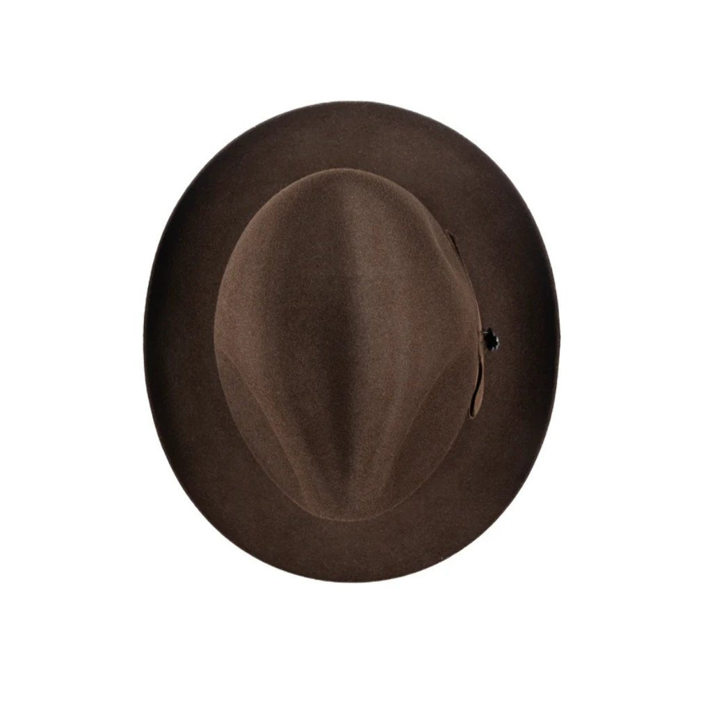 Christy's Epsom Racing Trilby Hat in Sable - Classic British Style for Horse Racing, Weddings & Formal Events