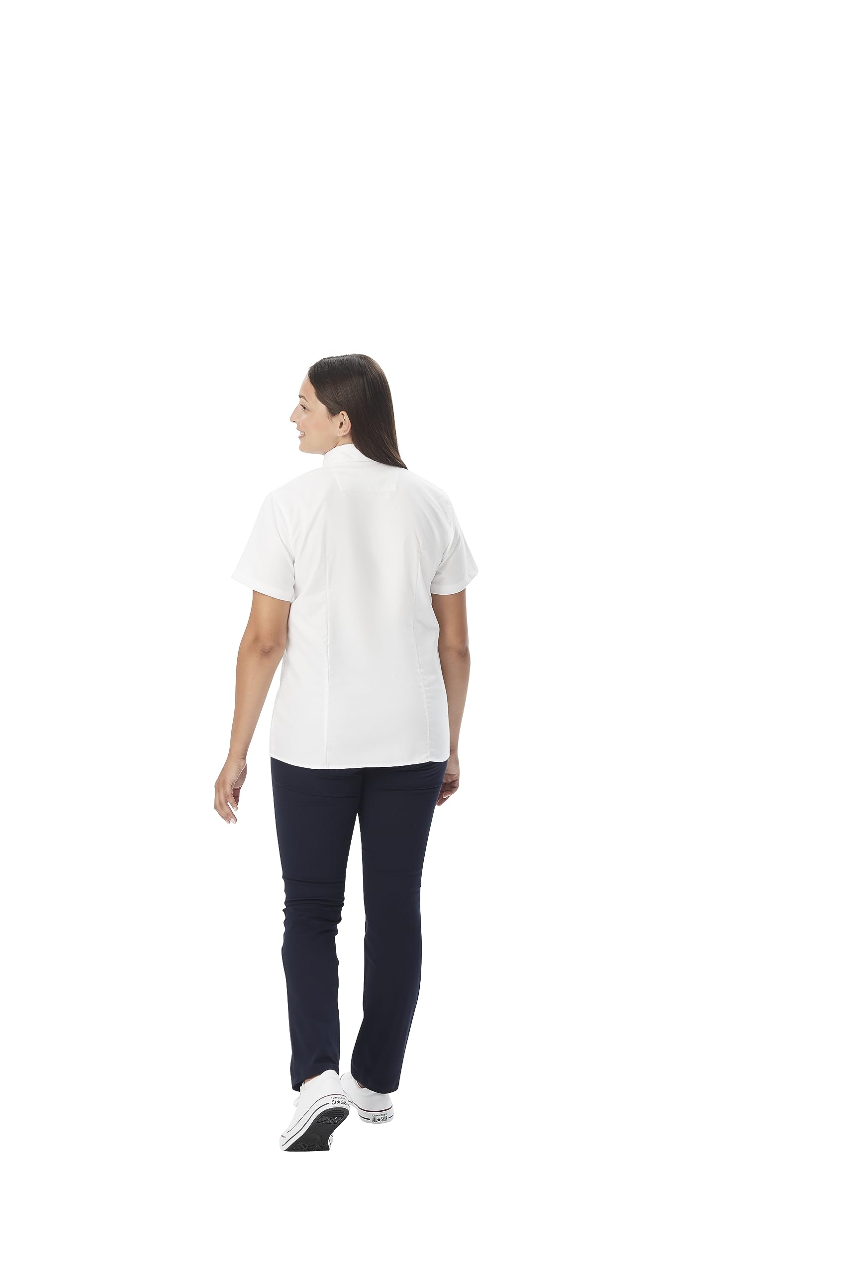 French Toast Women's Short Sleeve Oxford Button-Down Collar Blouse - Classic Office & Casual Wear for Professional Women
