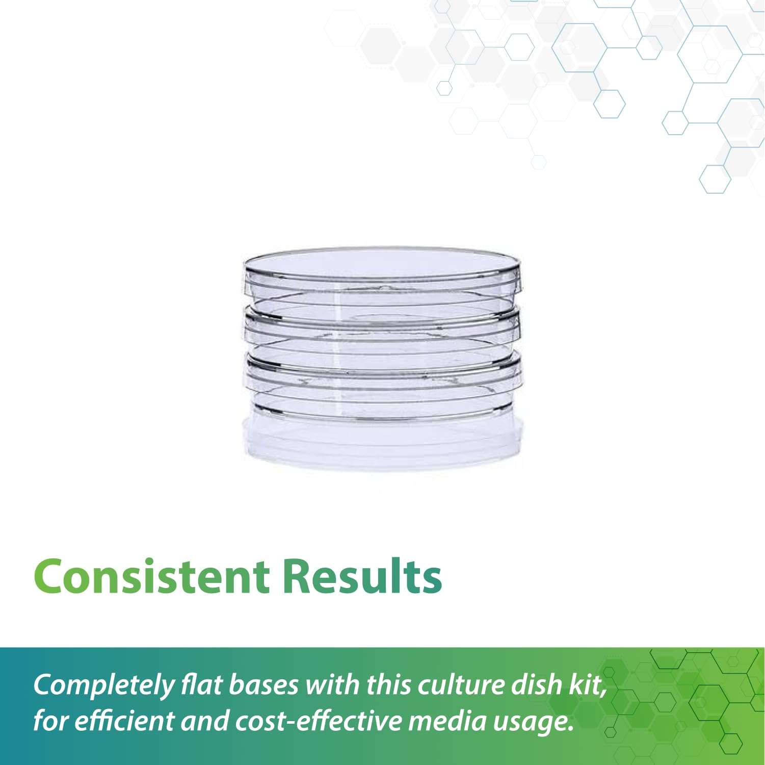 Olympus Petri Dish - 90x15mm Clear Lab Petri Dishes with Lids - 10 Sterile Dishes per Sleeve (500 Dishes Total) - Ideal for Microbiology, Cell Culture & Scientific Research