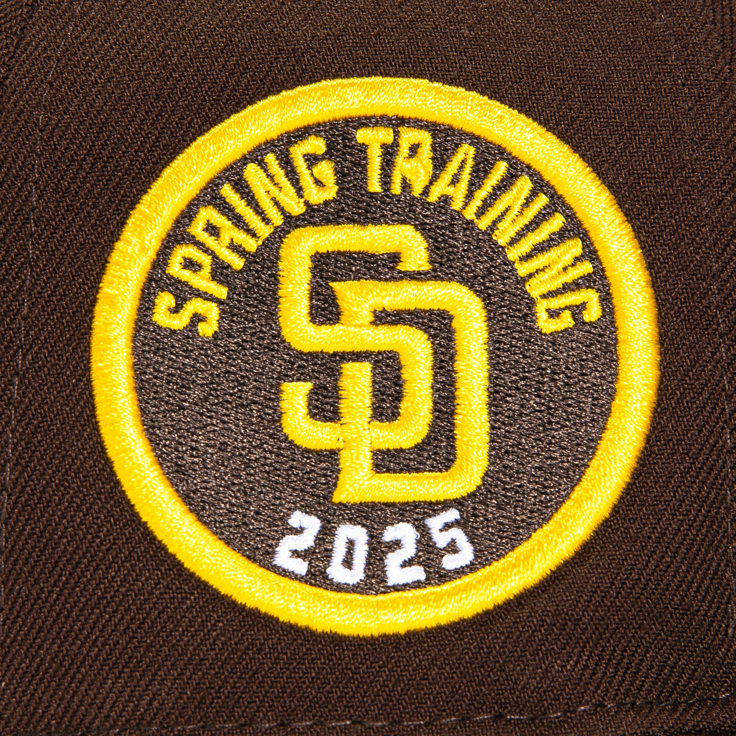 New Era 59Fifty San Diego Padres MLB Baseball Cap with Spring Training Patch - Brown Adjustable Snapback Hat for Men & Women | Game Day, Casual Wear & Sports Fan Gift