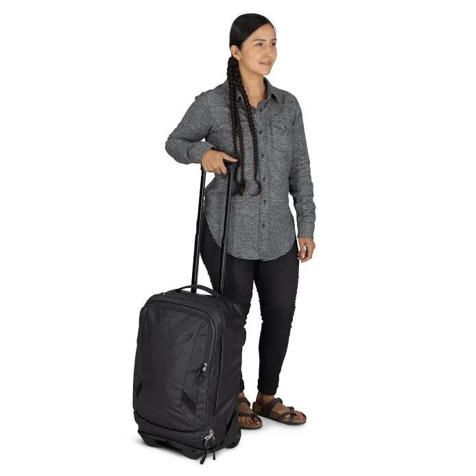 Osprey Transporter Wheeled Carry On Luggage - Lightweight Durable Rolling Suitcase for Travel, Business Trips & Weekend Getaways | Perfect for Airplane Overhead Bins & Road Trips