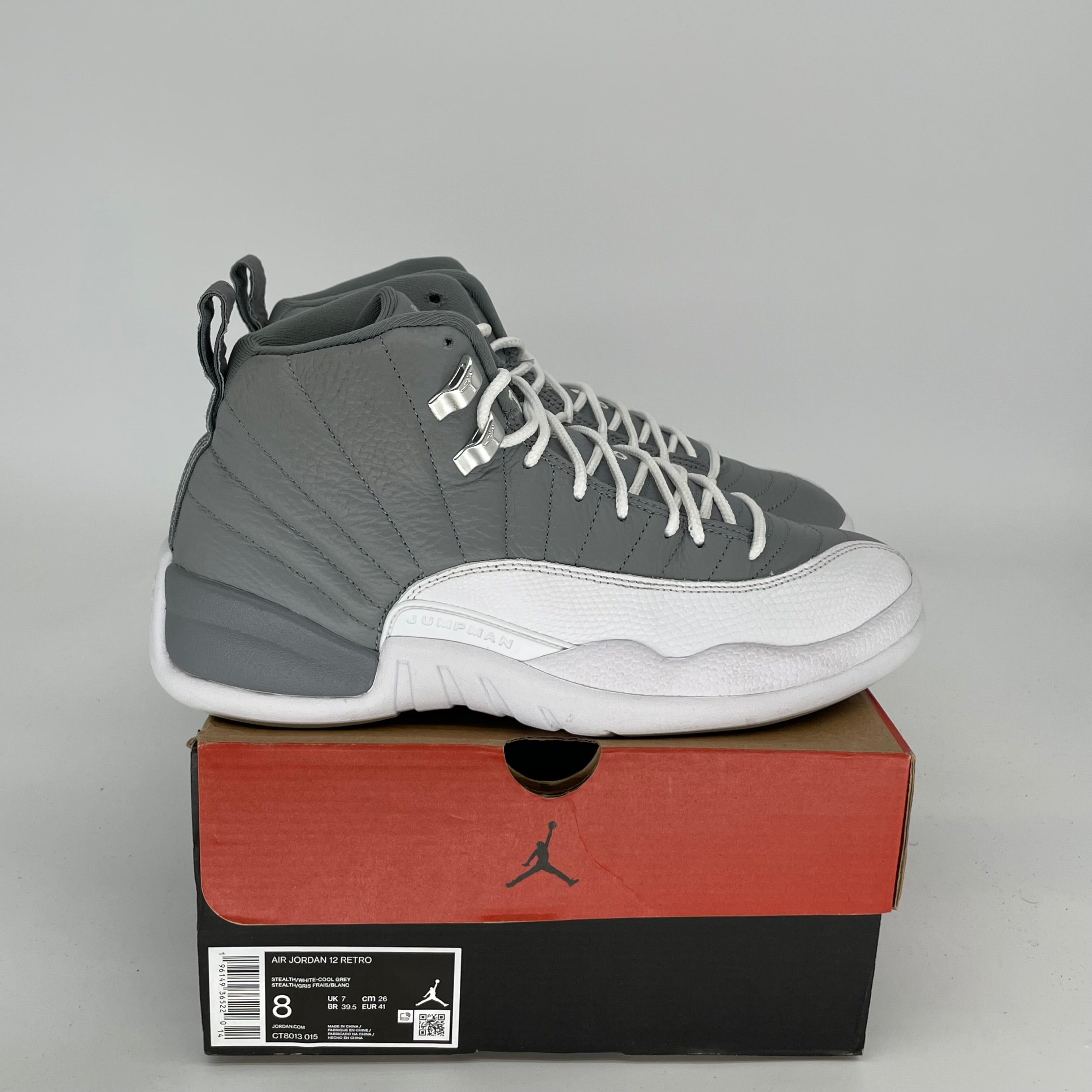 AIR JORDAN 12 STEALTH Men's Basketball Shoes - Size 8 (CT8013-015) | Retro Sneakers for Streetwear, Sports & Casual Outfits