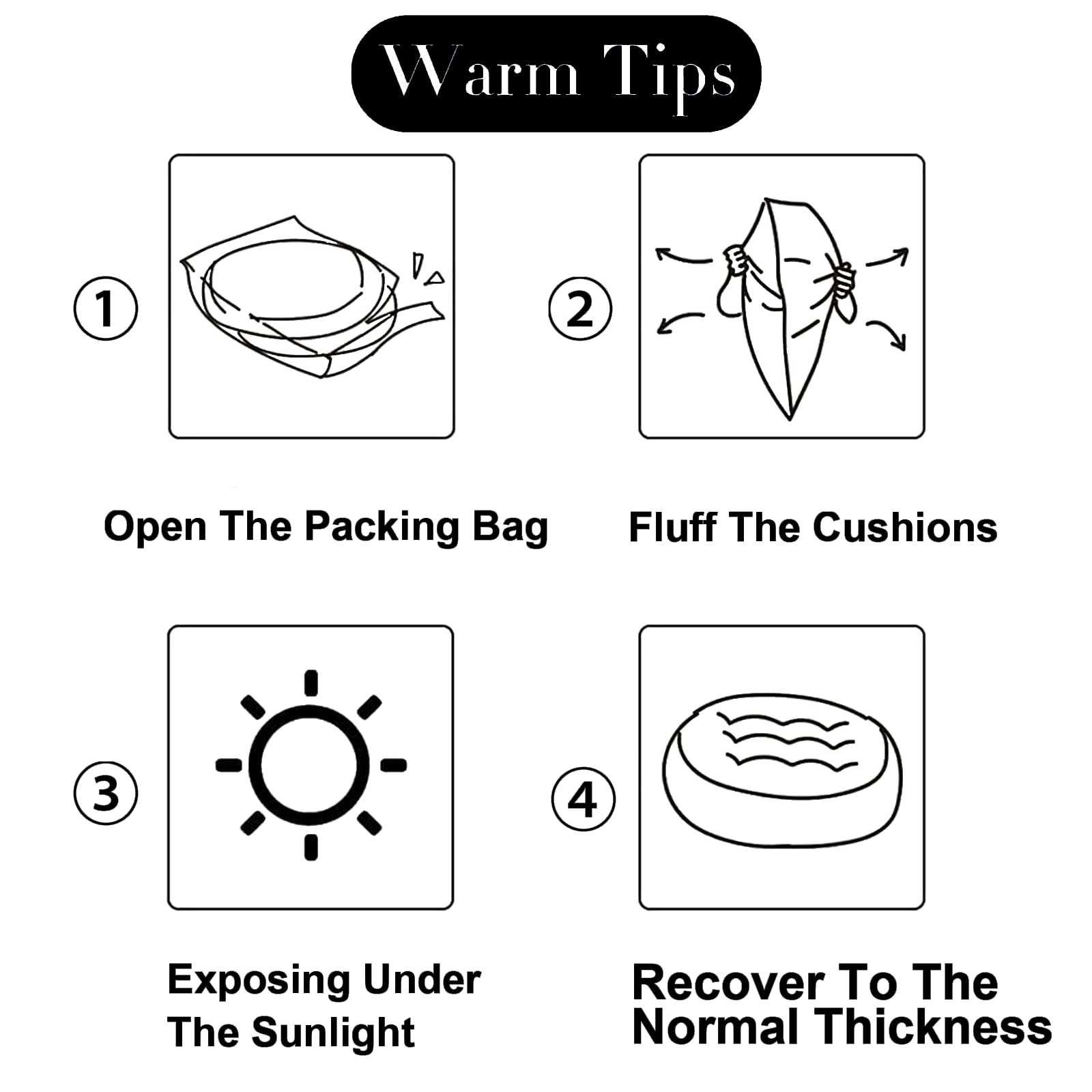Round Floor Pillows Cushions Set of 4 - 50cm/20in Gray Seat Pads for Meditation, Yoga, Living Room, Sofa & Balcony - Soft Outdoor Indoor Floor Seating for Relaxation & Comfort