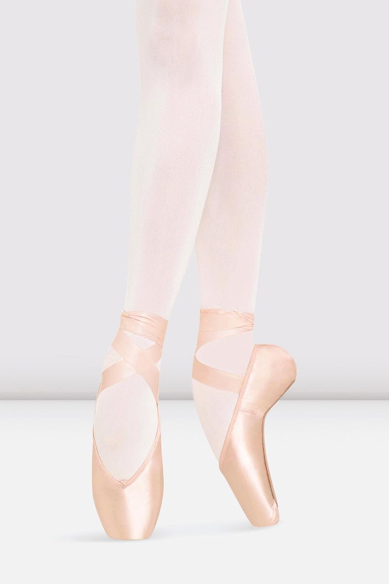 Bloch Women's Heritage Strong Ballet Pointe Shoes - Pink Satin Leather & Cotton - Size 6 (4X) - Perfect for Ballet Performances, Dance Recitals & Professional Training