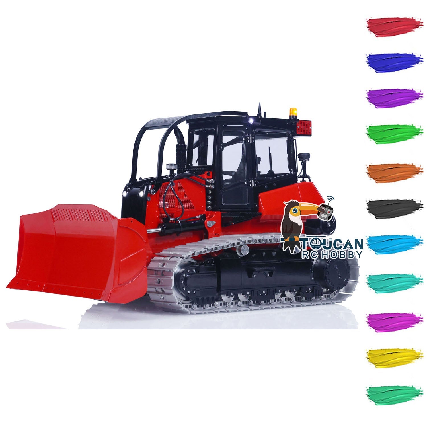 LESU 1/14 Scale Metal Hydraulic RC Bulldozer - Aoue 850K RTR Remote Control Construction Vehicle, Hobby Grade Electric Model Car with Painted Body (Ready to Run) - Perfect for Construction Enthusiasts & RC Hobbyists