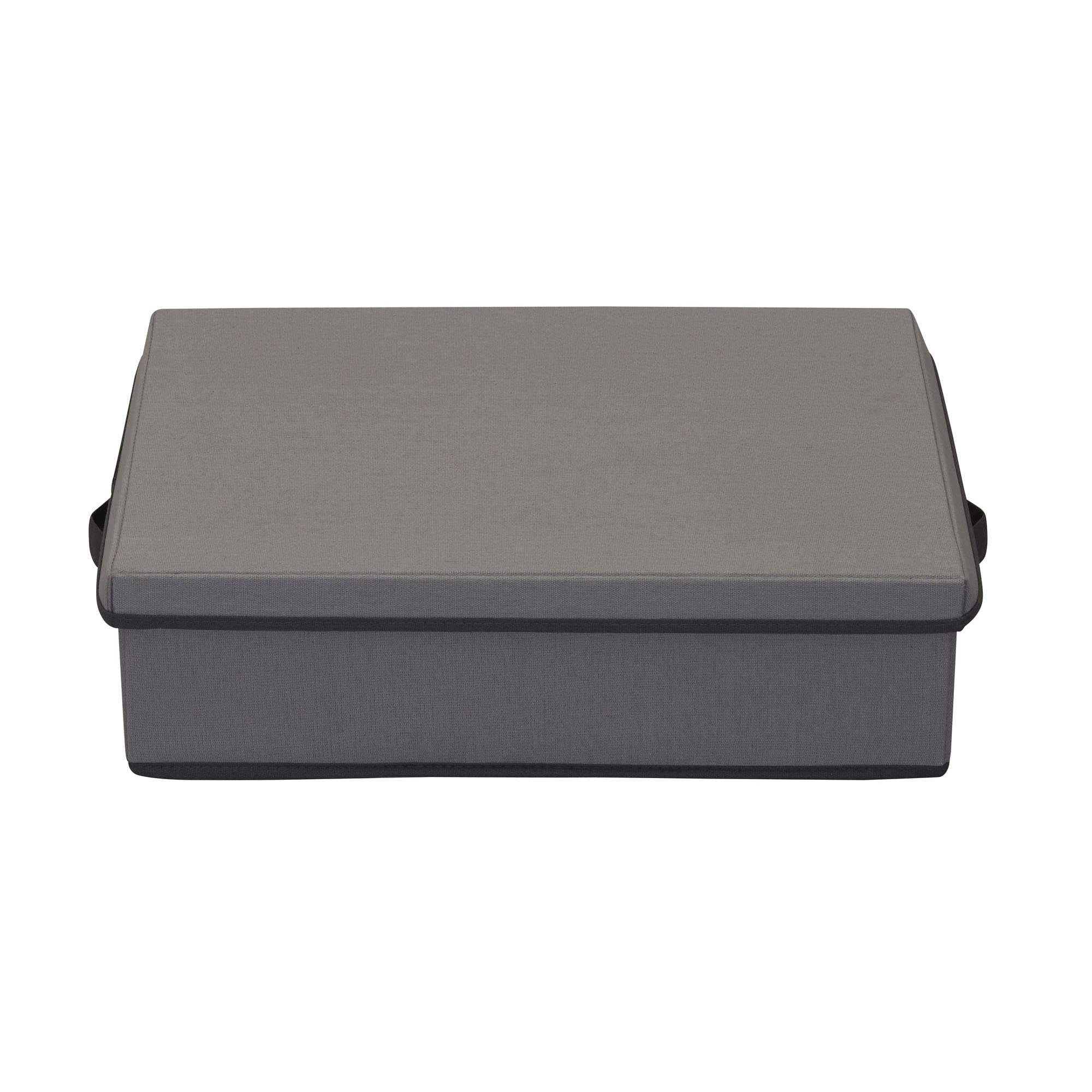 Household Essentials Gray Platter Chest - 12 Plate Storage Organizer for Dining Room, Kitchen, and Buffet Serving | Space-Saving Dishware Cabinet