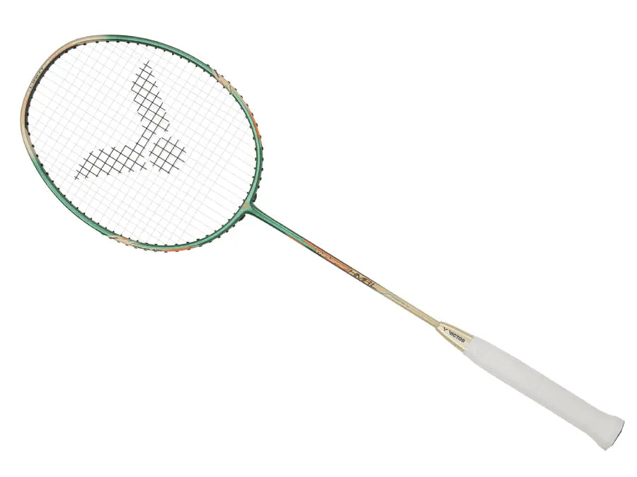 Victor Thruster TK Hammer Light (HMR) Badminton Racket - Pre-Strung Professional Racquet for Power & Speed - Perfect for Competitive Play & Training Sessions