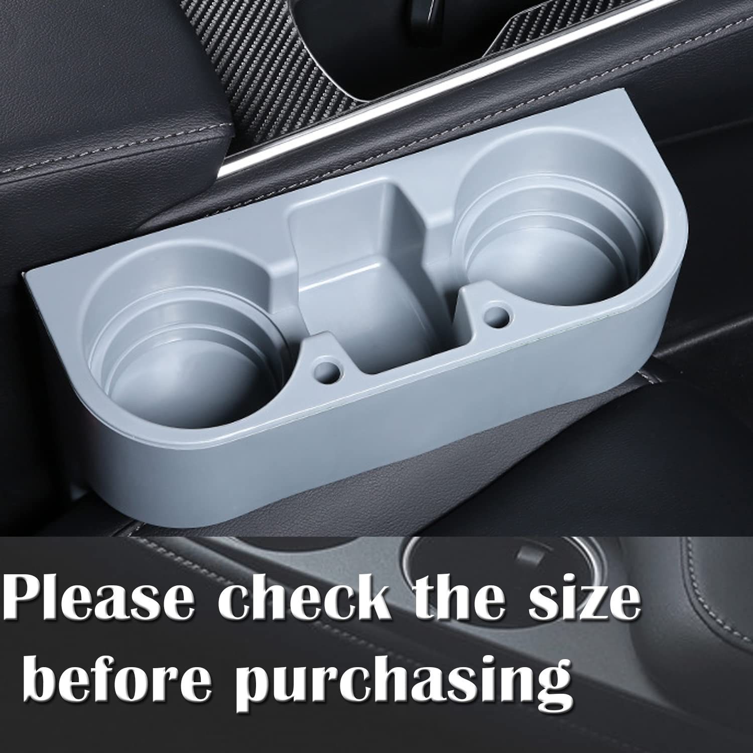 Portable Car Cup Holder for Phone & Drinks - Multifunctional Vehicle Seat Organizer with Heart Horse Design (Grey) - Perfect for Road Trips, Commuting & Keeping Your Car Interior Neat
