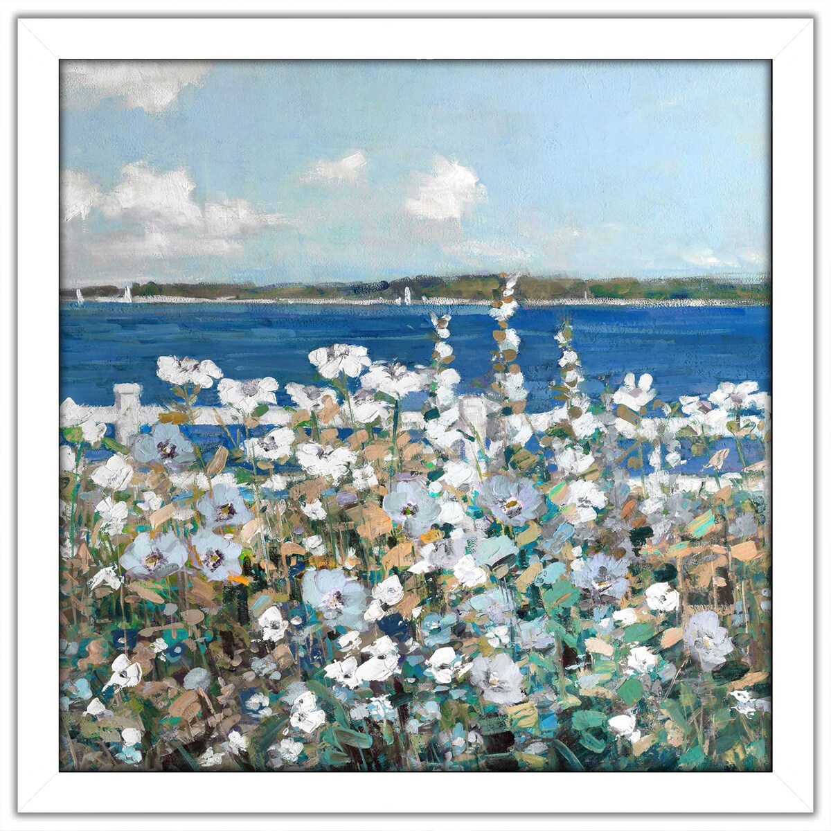 Bayside Garden by Sally Swatland - Premium Acrylic Wall Art Print - Perfect for Living Room, Bedroom & Office Decor