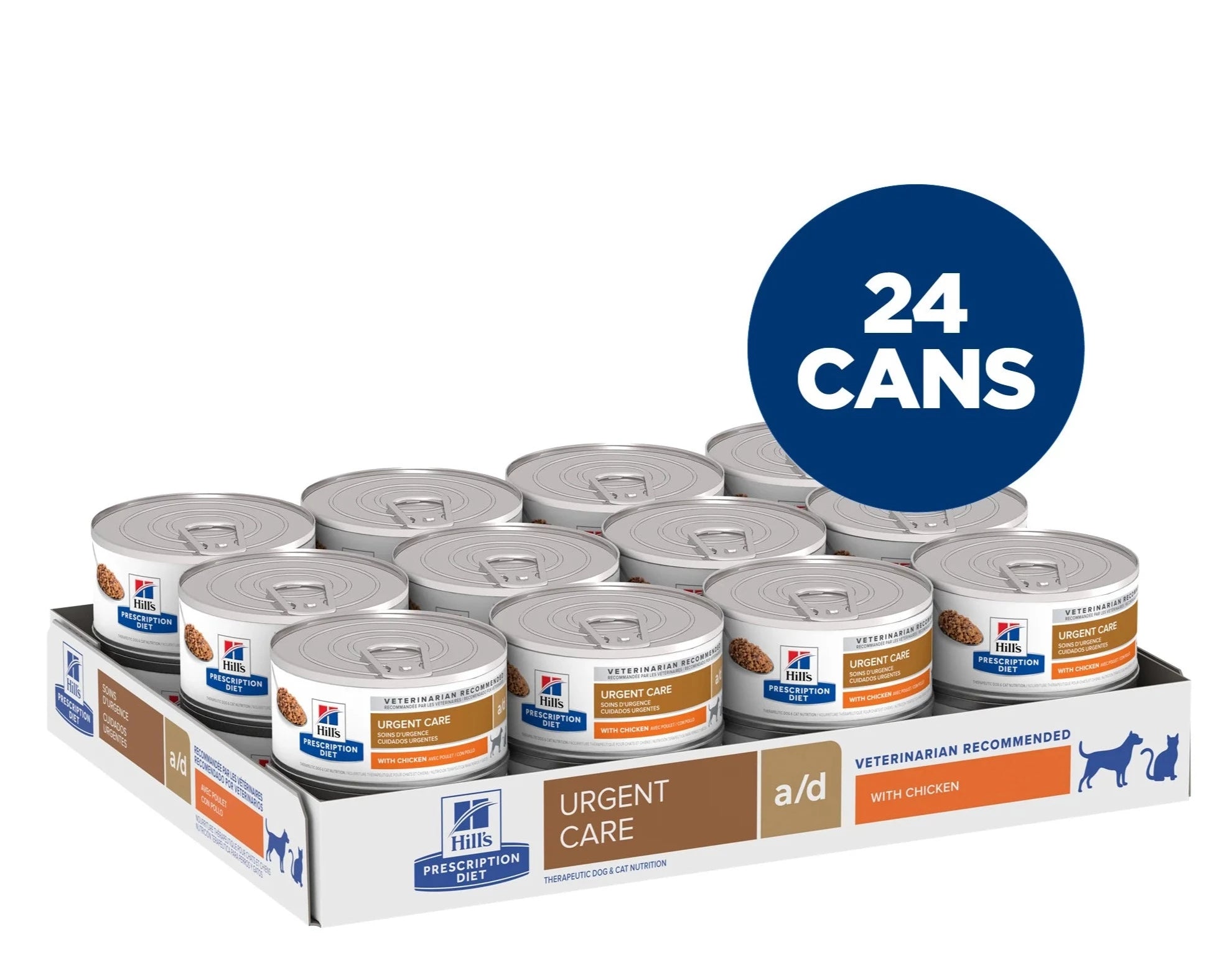 Hill's Science Diet A/D Urgent Care Canned Dog & Cat Food - High-Calorie Recovery Nutrition for Post-Surgery & Illness - Vet Recommended Wet Food for Dogs & Cats