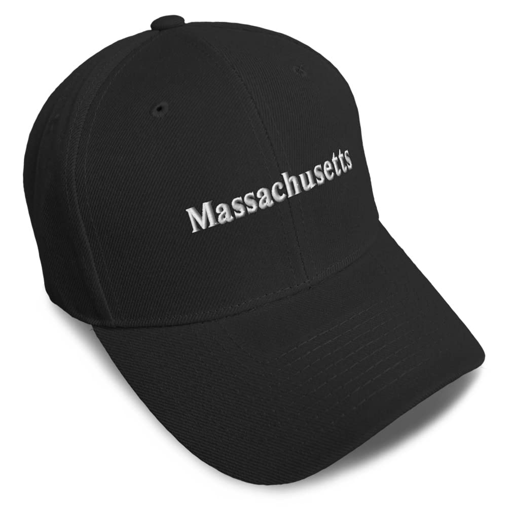 Massachusetts Love Acrylic Baseball Cap - Adjustable Dad Hat for Men & Women - Perfect for Sports, Outdoor Activities & Casual Wear