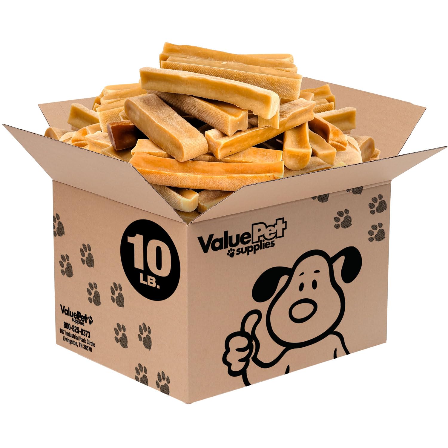 ValueBull Himalayan Yak Cheese Dog Chews - Large 10 lb Bulk Pack for Aggressive Chewers | All-Natural, Healthy & Safe | Low Odor Nepal Yak Milk Treats | Perfect for Training, Teething, and Long-Lasting Chewing Satisfaction