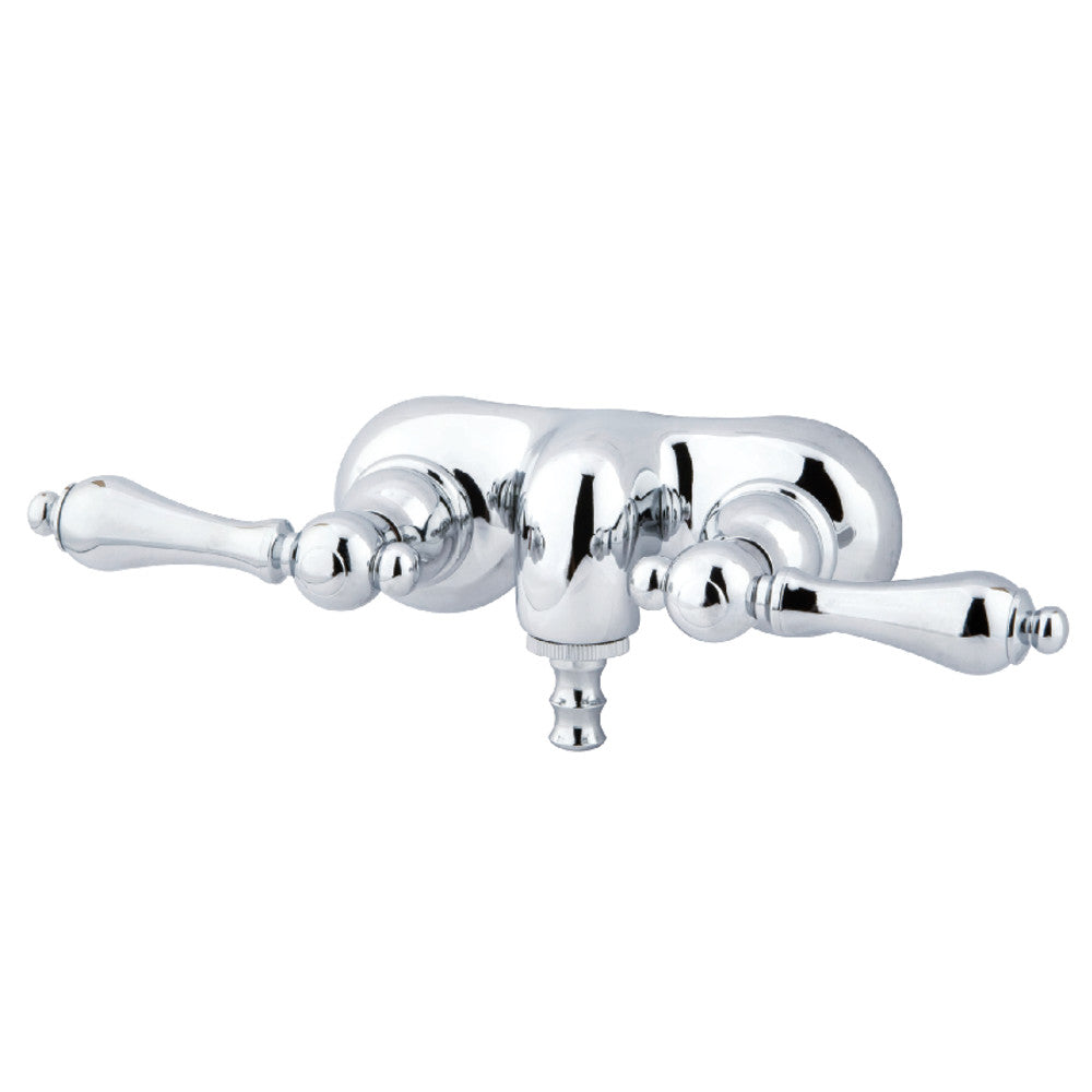 Kingston Brass CC41T8 Vintage 3 3/8 Inch Wall Mount Tub Faucet - Classic Bathroom Fixture for Clawfoot & Freestanding Tubs | Perfect for Vintage & Farmhouse Style Bathrooms