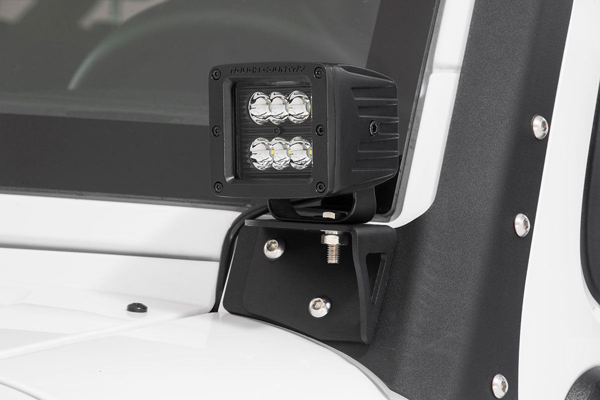 2 Inch Black Series LED Light Pods - Spot & Square Off-Road Lights for Trucks, Jeeps, ATVs | Waterproof & Durable | Perfect for Night Driving, Camping, Trail Adventures (70903BL)