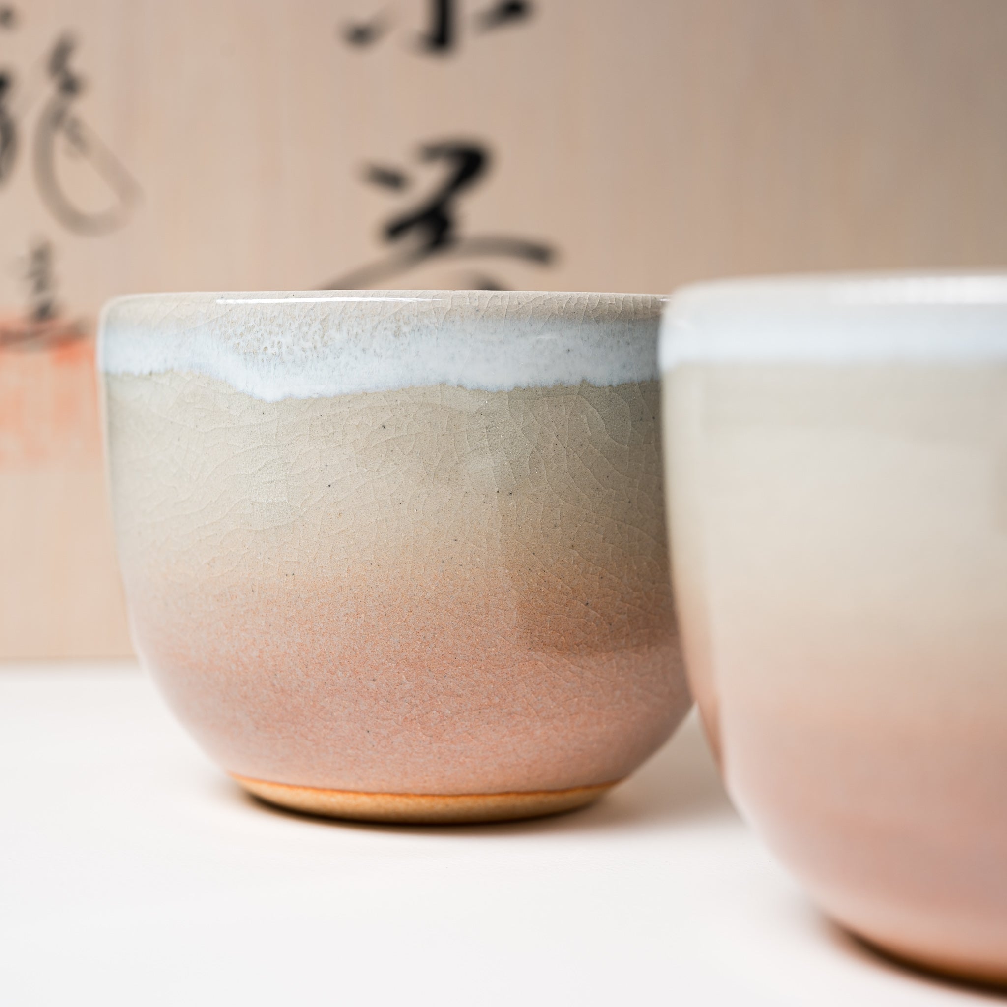 Tenryu Kiln Hagi Ware Japanese Tea Set - Traditional Ceramic Teapot with 2 Cups - Authentic Handcrafted Pottery for Matcha & Sencha Tea Ceremony - Perfect Gift for Tea Lovers & Zen Home Decor