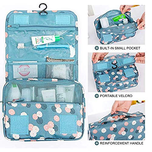 PUHBRHY Hanging Travel Toiletry Bag - Waterproof Cosmetic Organizer for Women & Girls, Multi-Functional Makeup Pouch with Storage Compartments - Perfect for Travel, Gym, Camping & Daily Use