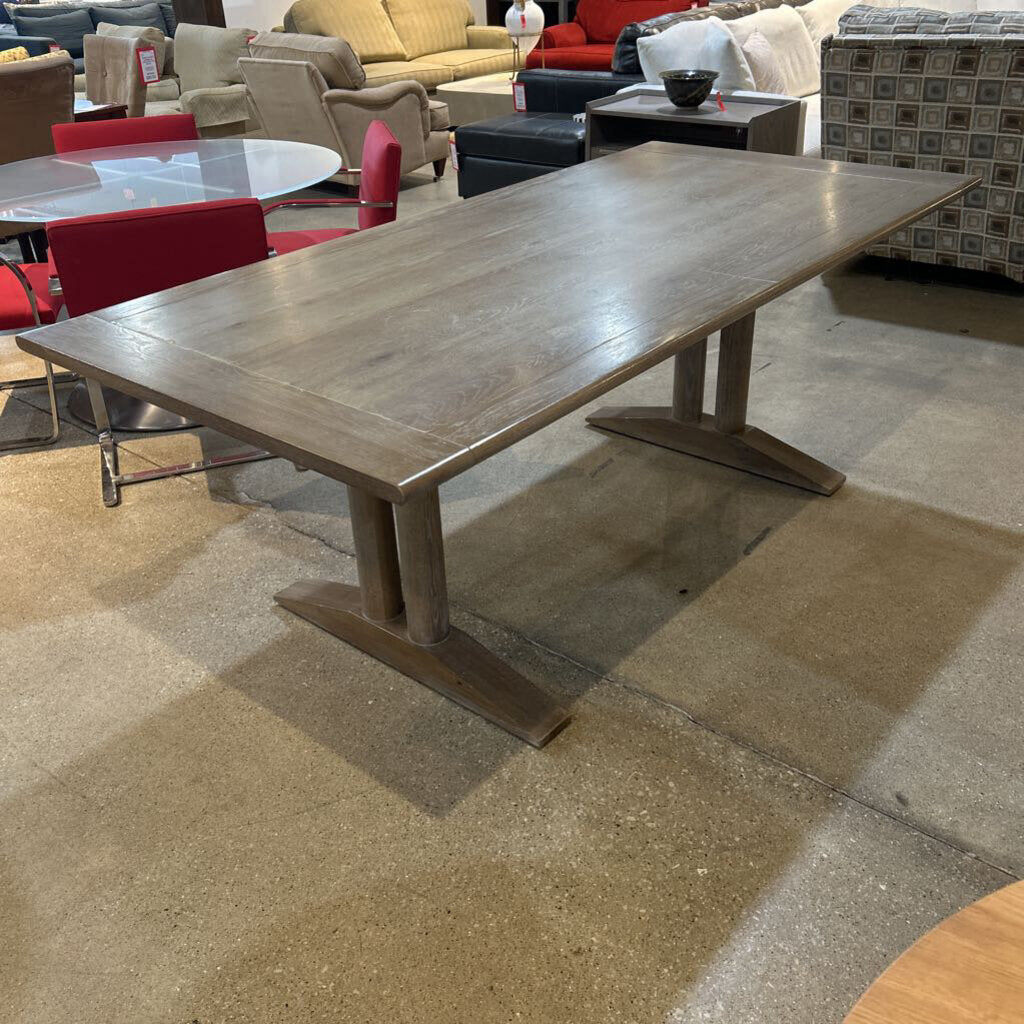 Ethan Allen Rectangular Sayer Solid Wood Dining Table 82