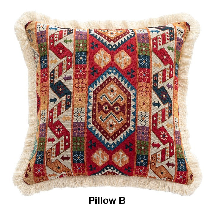 Bohemian Decorative Throw Pillows for Couch & Sofa - Oriental Geometric Living Room Accent Pillows - Perfect for Bedroom, Lounge & Home Decor