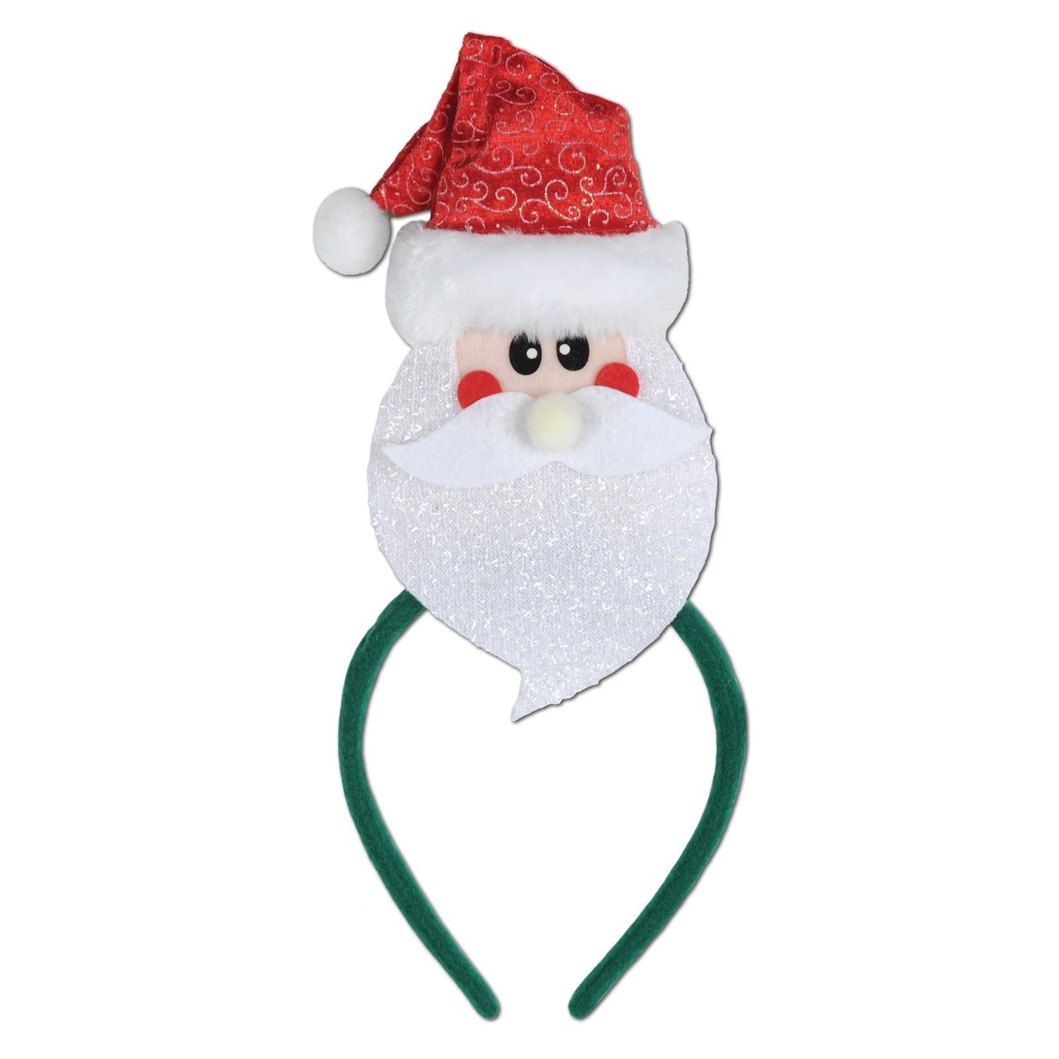 12 Pack Christmas Santa Headbands - Festive Holiday Party Hats for Adults & Kids - Perfect for Xmas Parties, Costumes & Family Gatherings