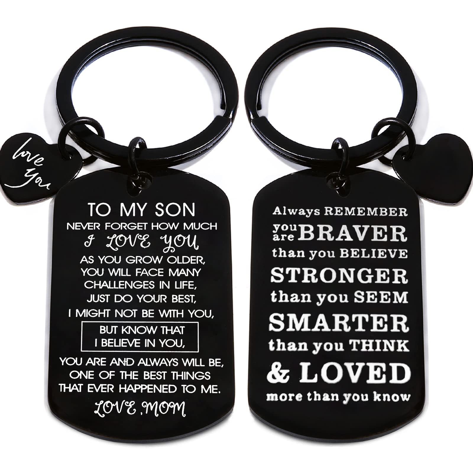 Personalized 'To My Man' Keychain - Romantic Valentine's Day, Birthday & Anniversary Gift for Him - Perfect for Couples, Boyfriends & Husbands