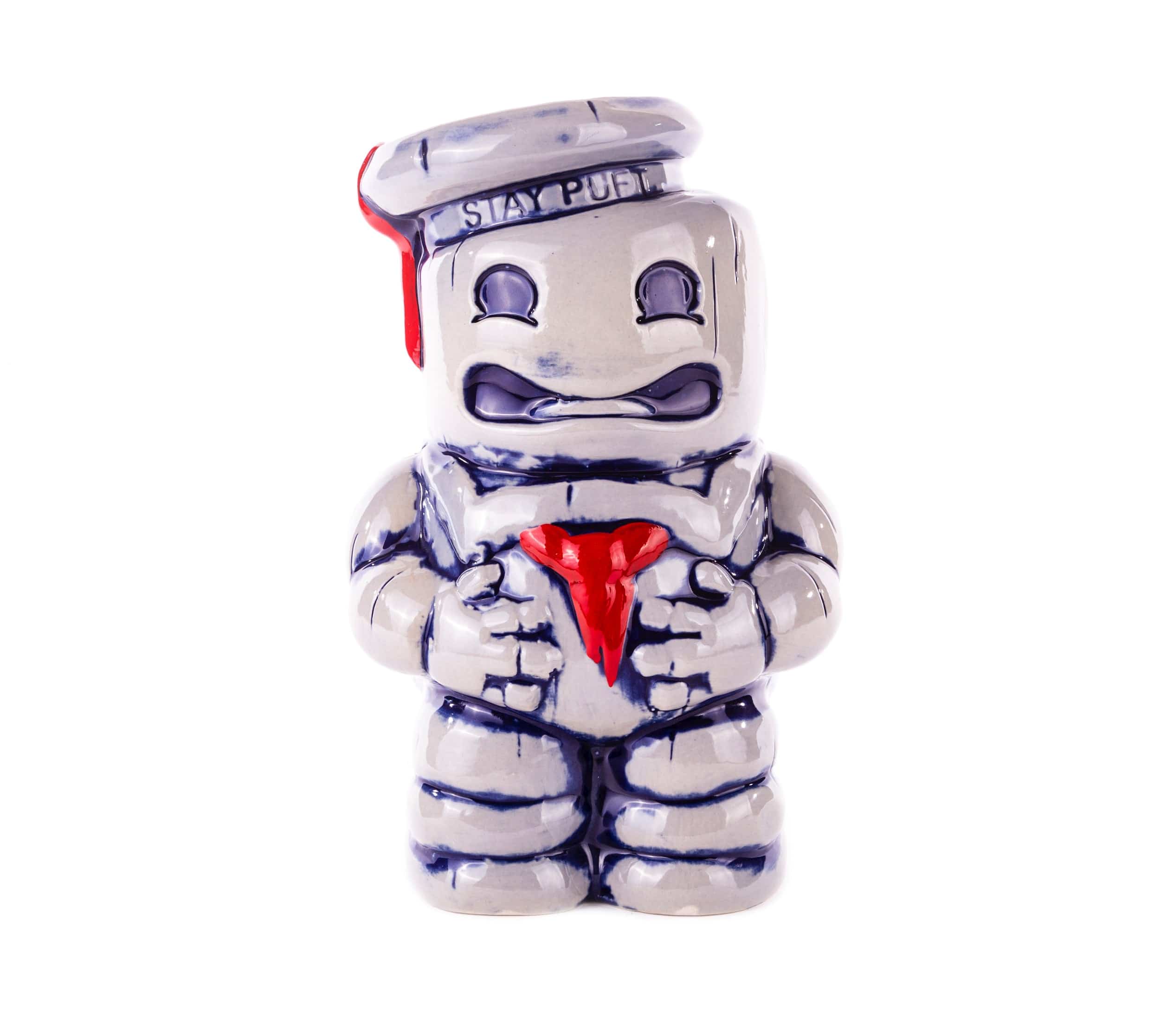 Ghostbusters Stay Puft Marshmallow Man Tiki Mug - Collectible Ceramic Cup for Movie Fans, Halloween Parties & Themed Decor