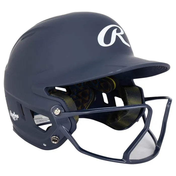 Rawlings Mach Hi Viz Fastpitch Softball Batting Helmet with Integrated Facemask - Youth & Adult Safety Gear for Baseball Games & Practice - MCHVIZ