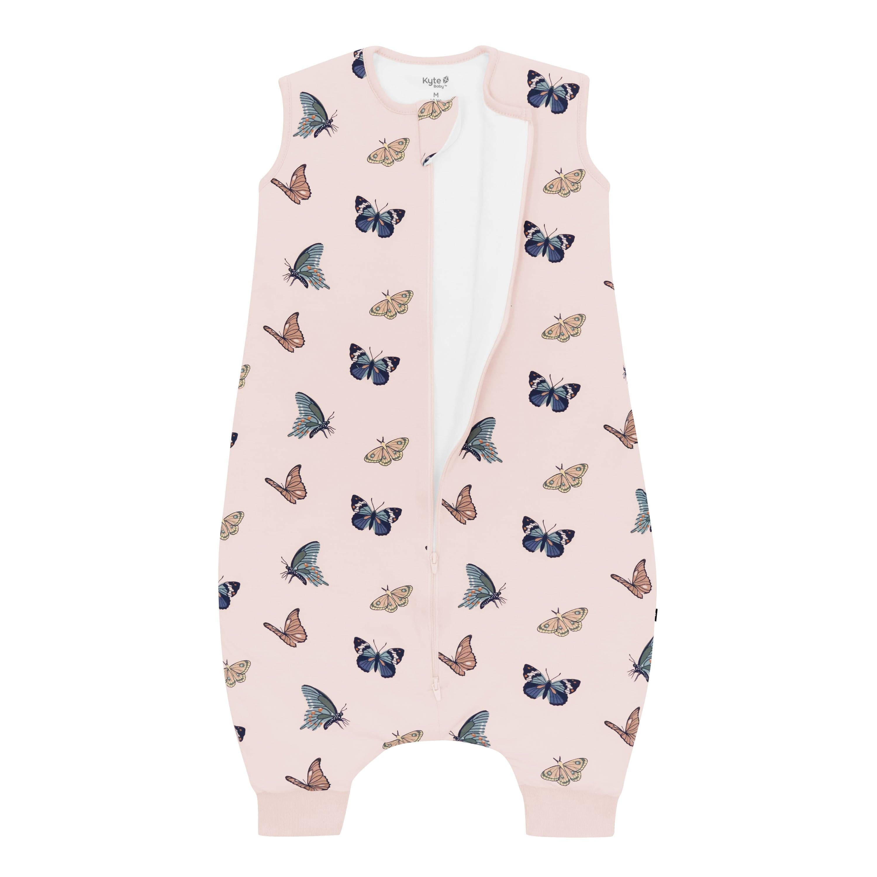 Blush Butterfly Sleep Bag Walker 1.0 - Soft & Comfortable Baby Sleeping Bag for Safe Nighttime & Nap Time Use