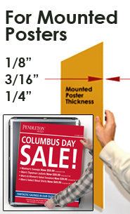 48x84 Snap Frame Poster Display - 1 5/8 Inch Wide Aluminum Profile for Mounted Graphics on 1/8, 3/16, 1/4 Inch Thick Boards - Perfect for Trade Shows, Retail Displays, and Office Decor
