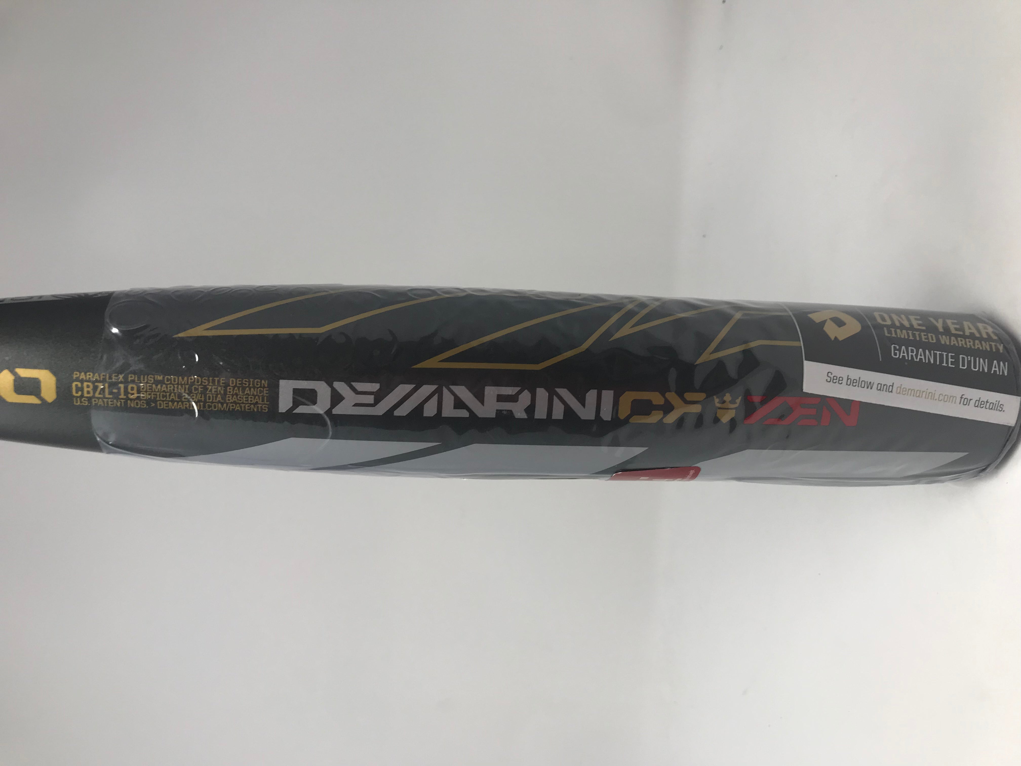 DeMarini CF Zen 32/22 Senior League Baseball Bat - Black/Gray/Red | 2 3/4 Barrel | High Performance for Youth & Adult Players | Perfect for Competitive Games & Training Sessions