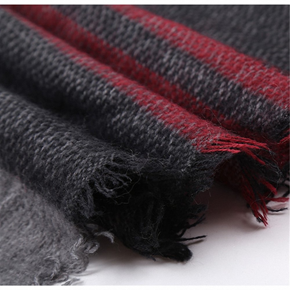 Luxury Winter Women's Fashion Scarf - Oversize Soft Wool Pashmina Shawl Wrap, Striped Square Blanket Scarf for Women | Perfect for Cold Weather, Office, Travel & Gift Giving