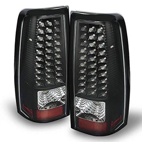 AKKON G2 LED Tail Lights Brake Lamps Replacement for 1999-2002 Chevy Silverado & 2003-2009 GMC Sierra Pickup Truck - Black - Enhanced Visibility & Safety for Night Driving & Towing