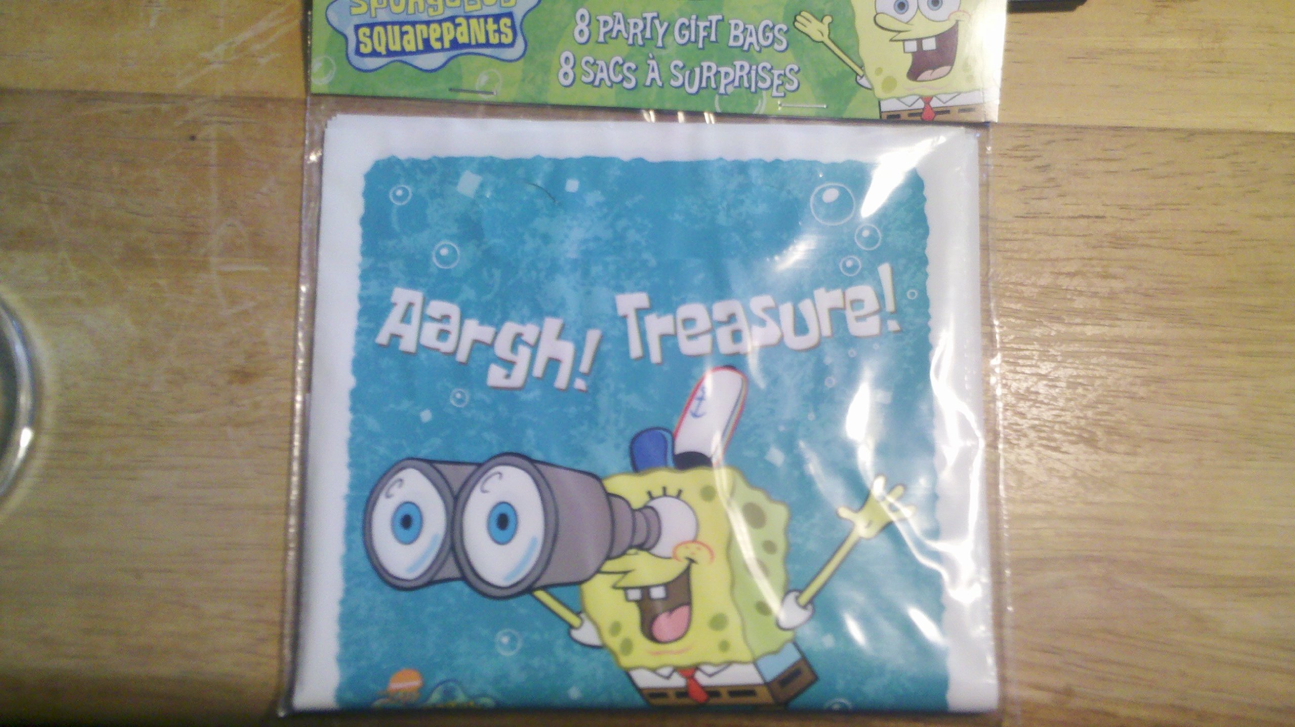 SpongeBob SquarePants Party Favor Bags - 8 Pack Kids Birthday Party Supplies for Goodie Bags, Loot Bags & Gift Bags - Perfect for Birthday Parties, Baby Showers & School Events