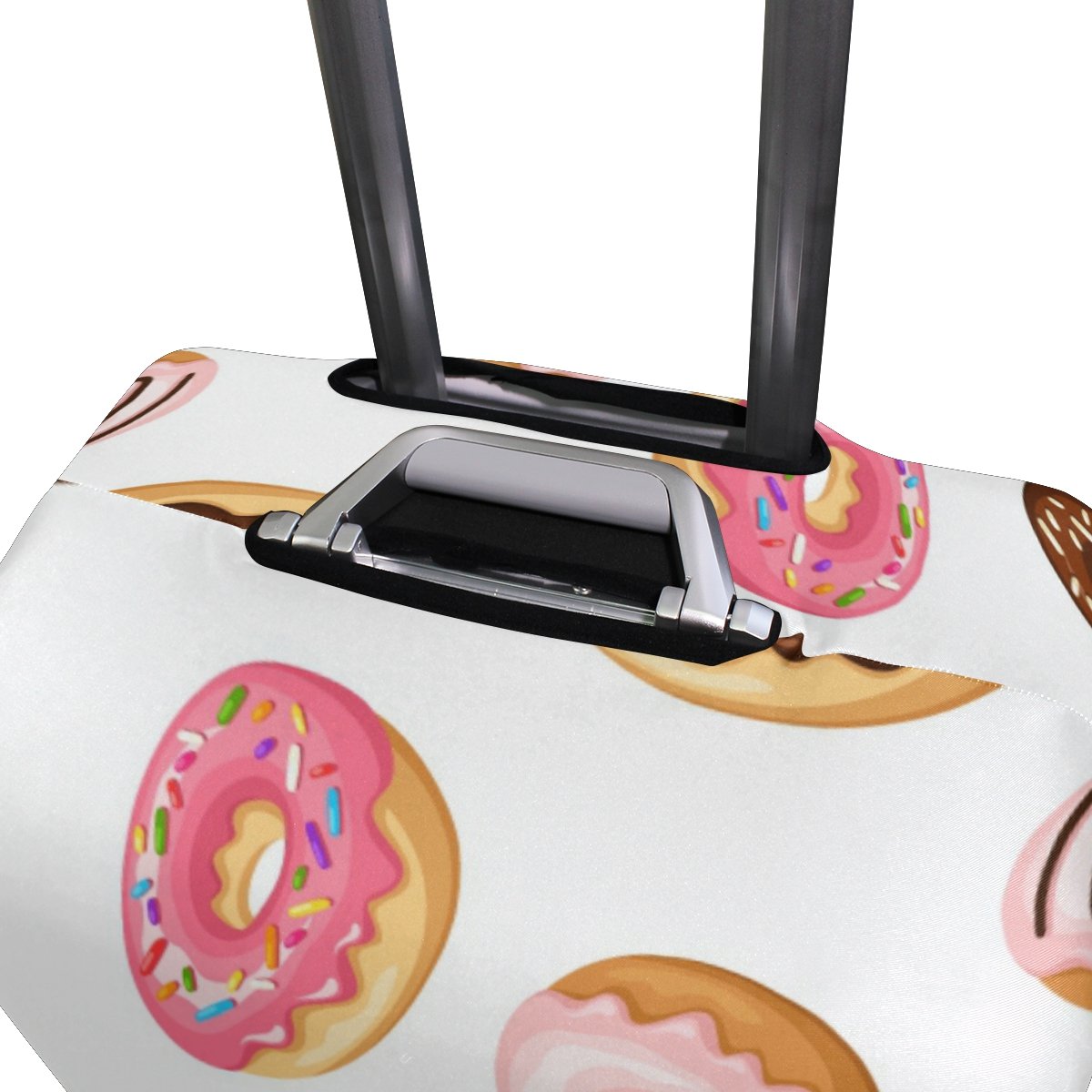 Adorable Donut Print Luggage Cover - Waterproof Suitcase Protector for Travel, Kids, Men & Women | Perfect for Birthday Gifts & Airplane Trips