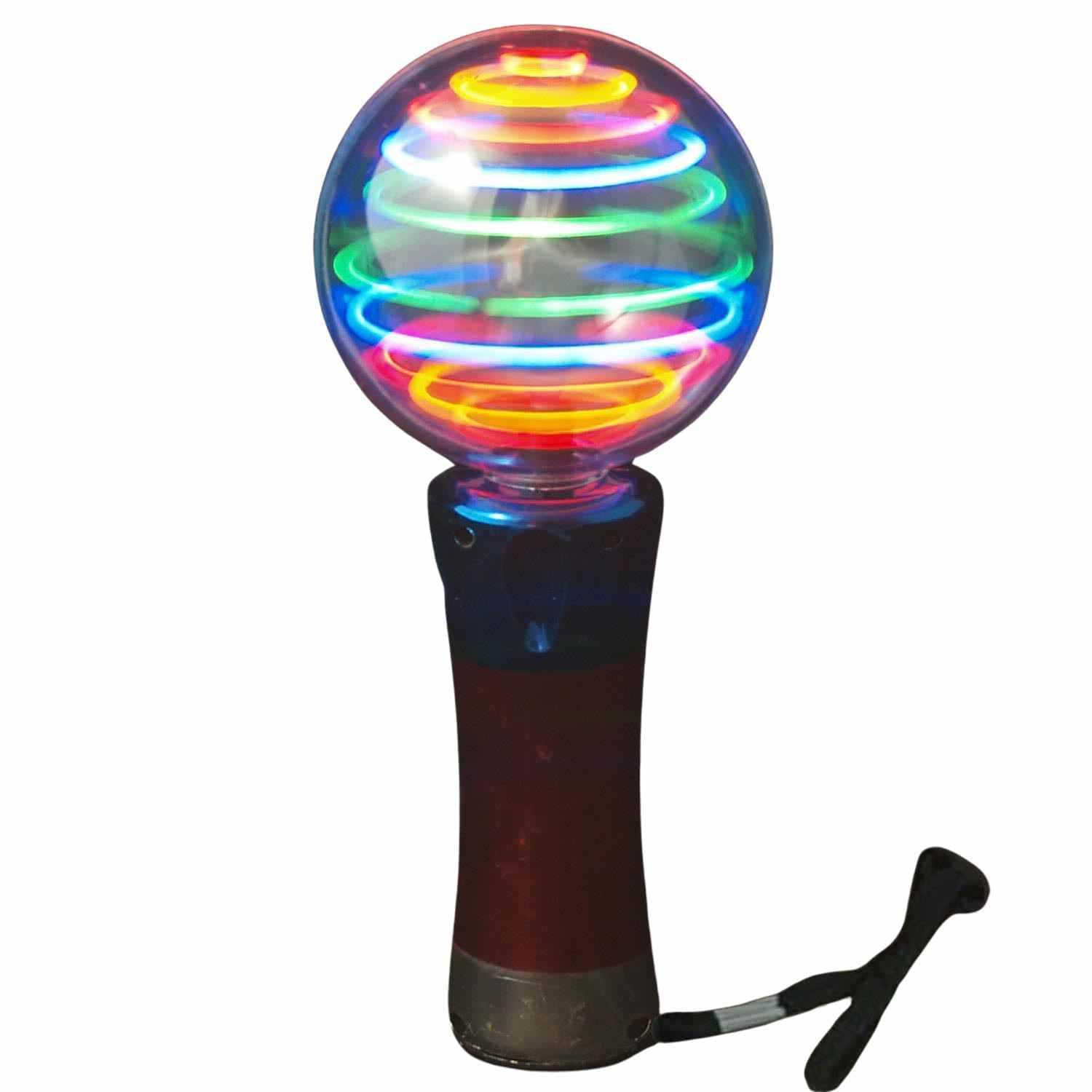 30-Pack LED Flashing Spinner Wand - Meteor Storm Magic Ball with Changing Light Patterns, Sensory Toy for Kids, Party Favors, Special Needs, Autism Therapy - Perfect for Birthday Parties, Nighttime Play & Stress Relief