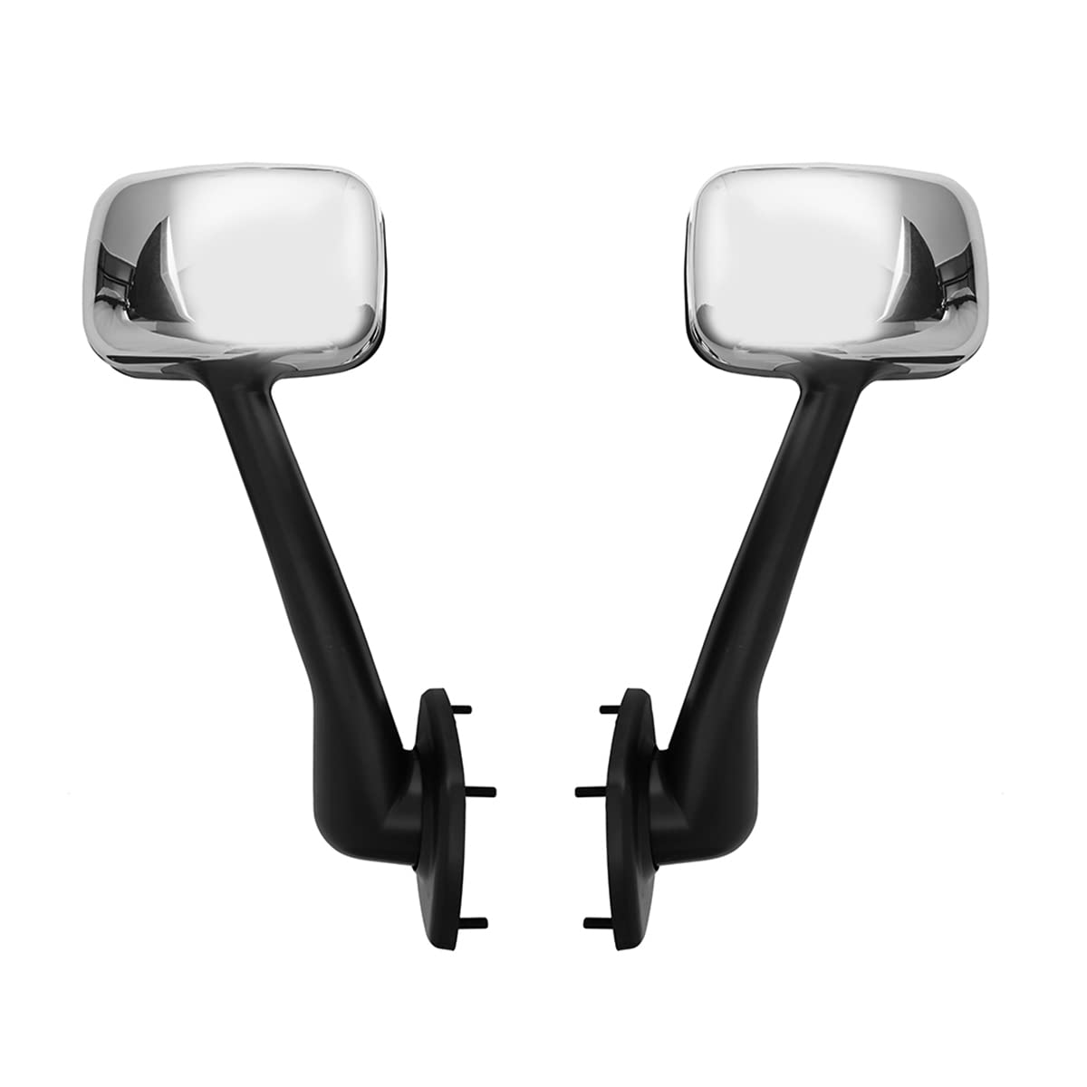 Freightliner Cascadia Hood Mirror Set (2008-2017) - Left Driver & Right Passenger Chrome Side Mirror Pair - Durable Replacement for Truck Accessories - Perfect for Long Haul Trucking and Highway Safety