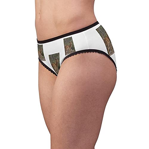 Puku Antelope Women's Cotton Briefs - Funny Animal Print Underwear for Women | Comfortable Daily Wear & Unique Gift Idea