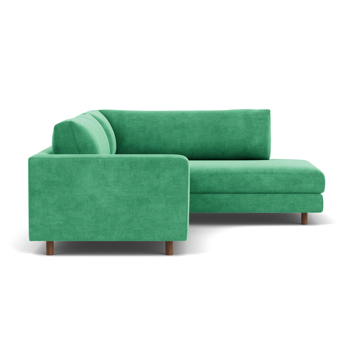 Douglas Fabric Right Corner Sofa - Modern L-Shaped Sectional Couch for Living Room, Small Spaces & Apartments | Comfortable Upholstered Furniture for Family Gatherings & Movie Nights