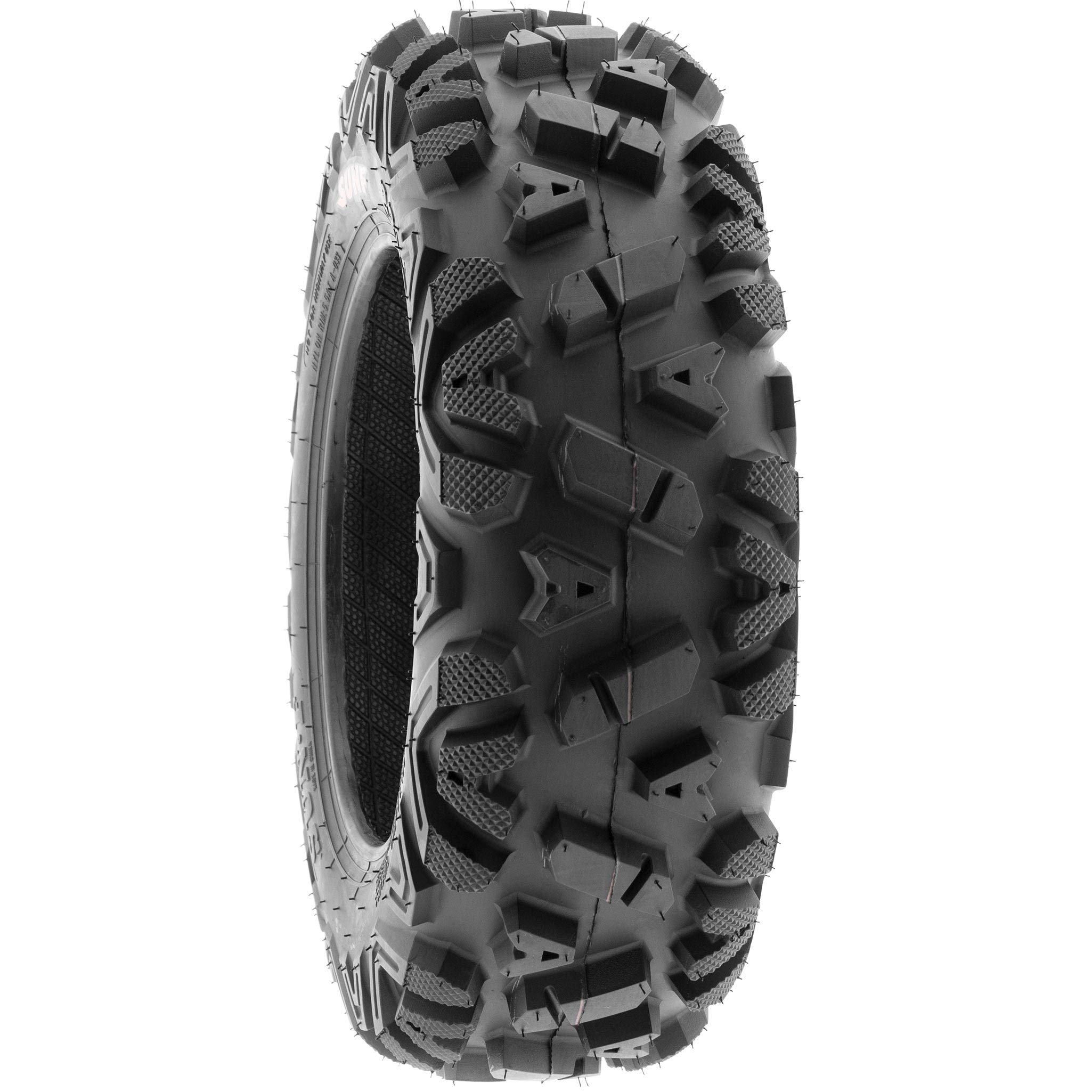 SunF 25x10-12 25x10x12 All Terrain Tires for ATV & UTV - 6 PR Tubeless Off-Road Tires (A033 POWER I) - Perfect for Mud, Sand, and Trail Riding