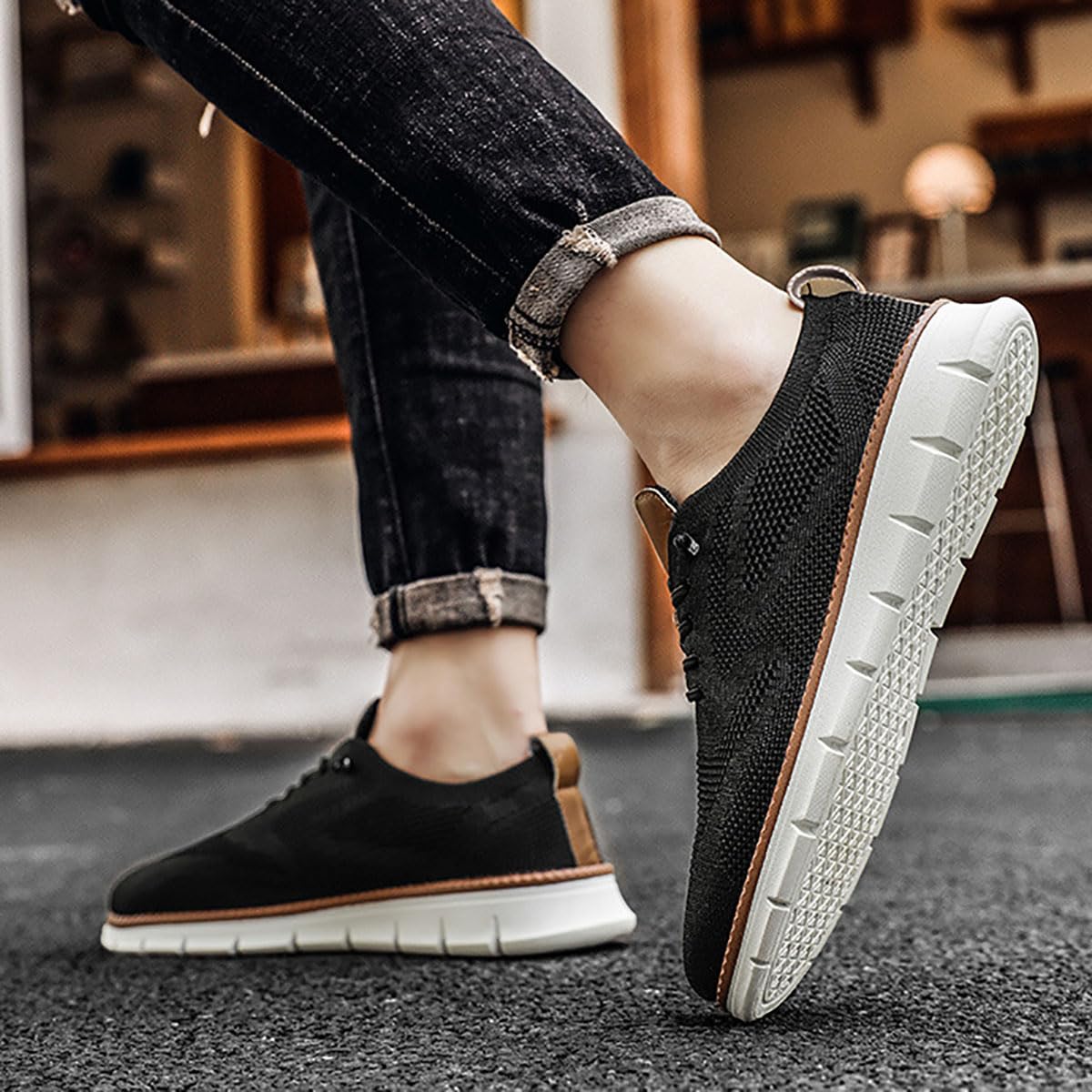 Rewjug Men's Wearbreeze Shoes – Ultra Comfortable Urban Walking & Casual Sneakers for Men | Lightweight Breathable Design for Daily Wear, Work, and Travel