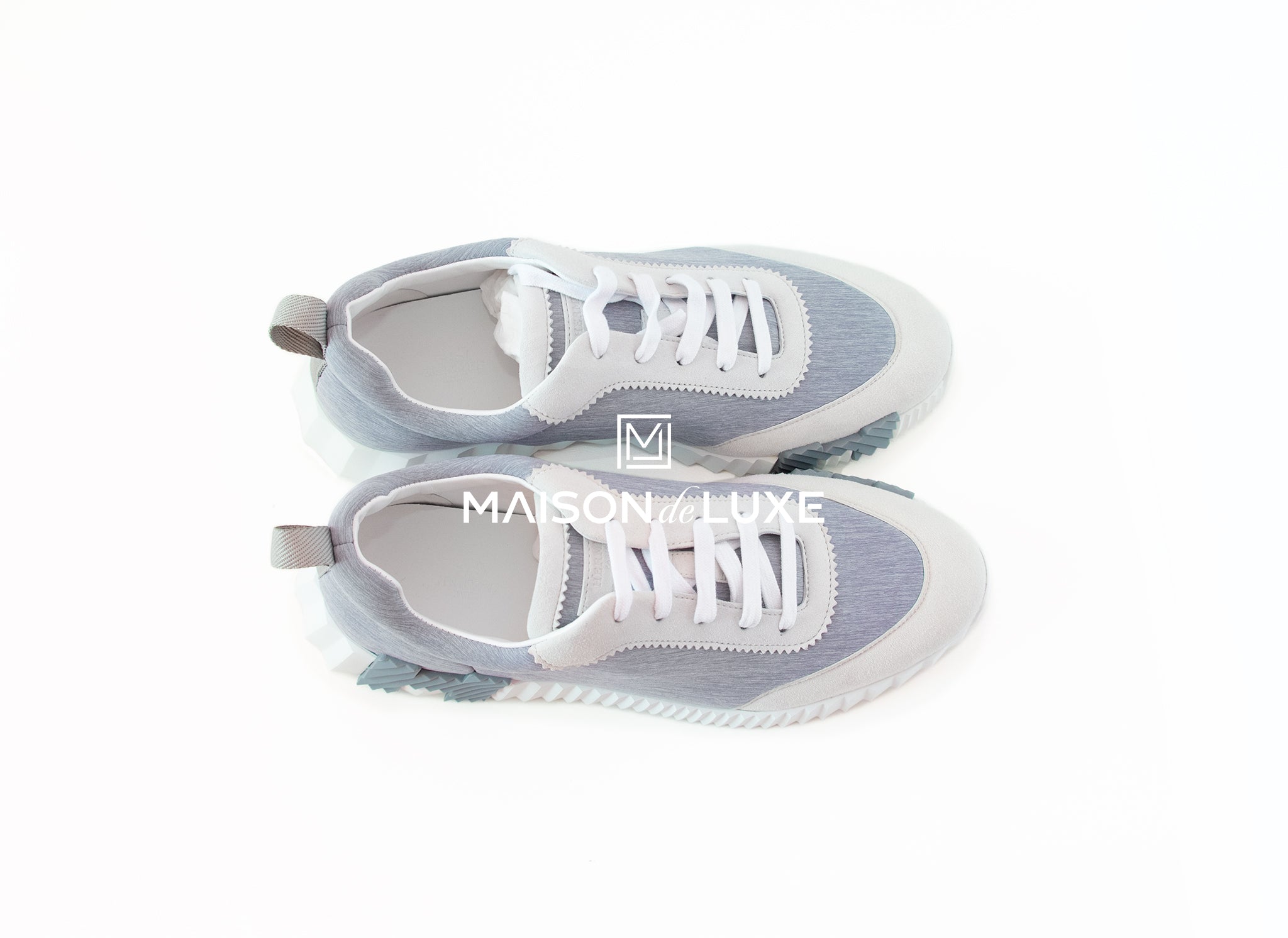 Hermes Men's Gris Clair Bouncing 43 Sneaker - Luxury Casual Shoes for Men | Perfect for Office, Travel & Everyday Wear