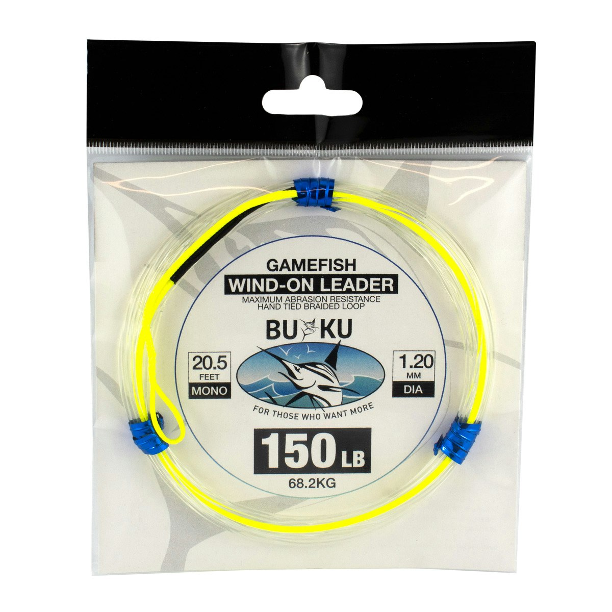 IGFA Approved Mono Wind-On Fishing Leader - Premium Saltwater & Freshwater Fishing Line for Big Game Anglers - Perfect for Offshore Trolling, Deep Sea Fishing, and Sportfishing Adventures