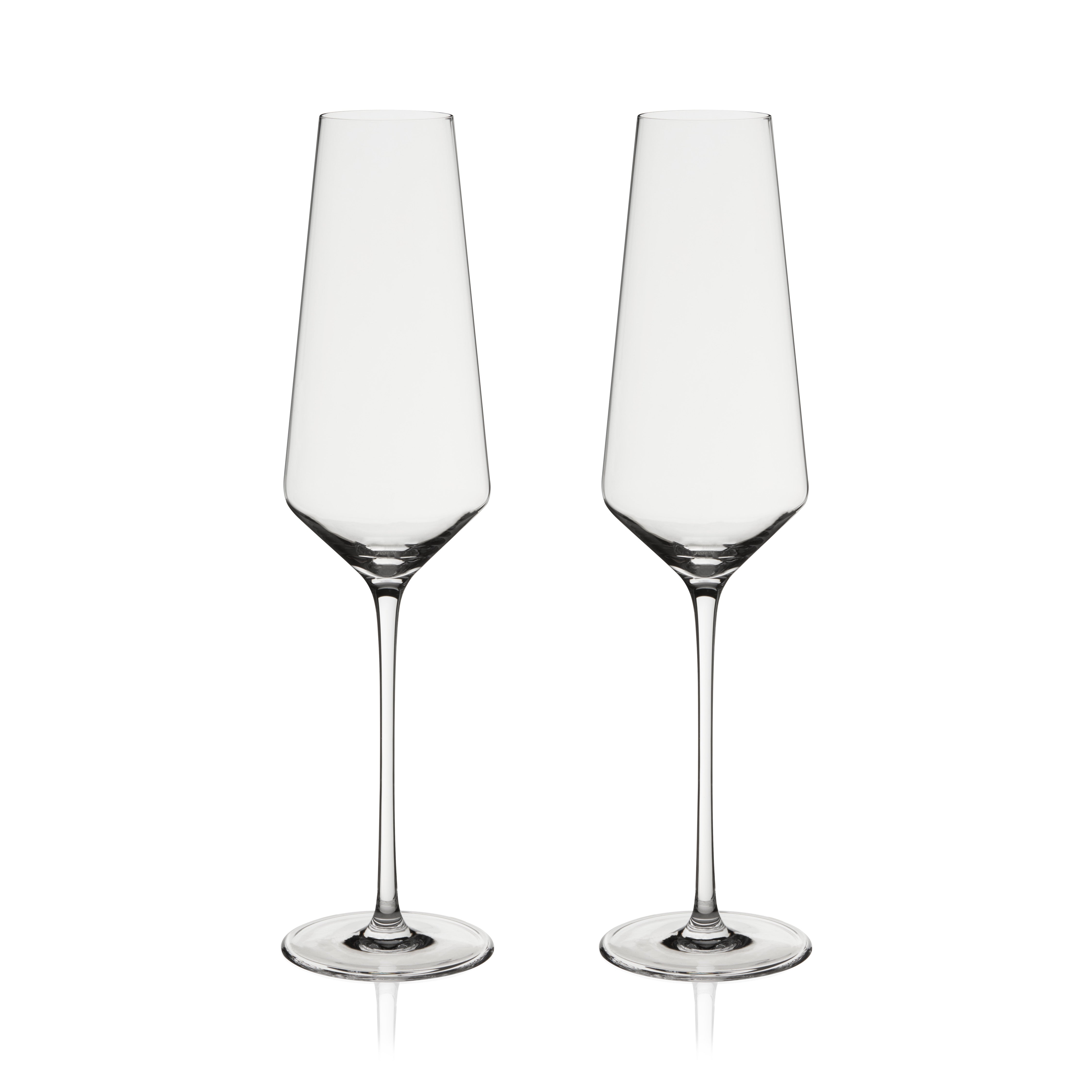 Premium Liminal Champagne Flutes Set of 2 - Elegant Crystal Glassware for Weddings, Parties & Romantic Celebrations - Perfect for Toasting, Anniversaries & Special Occasions