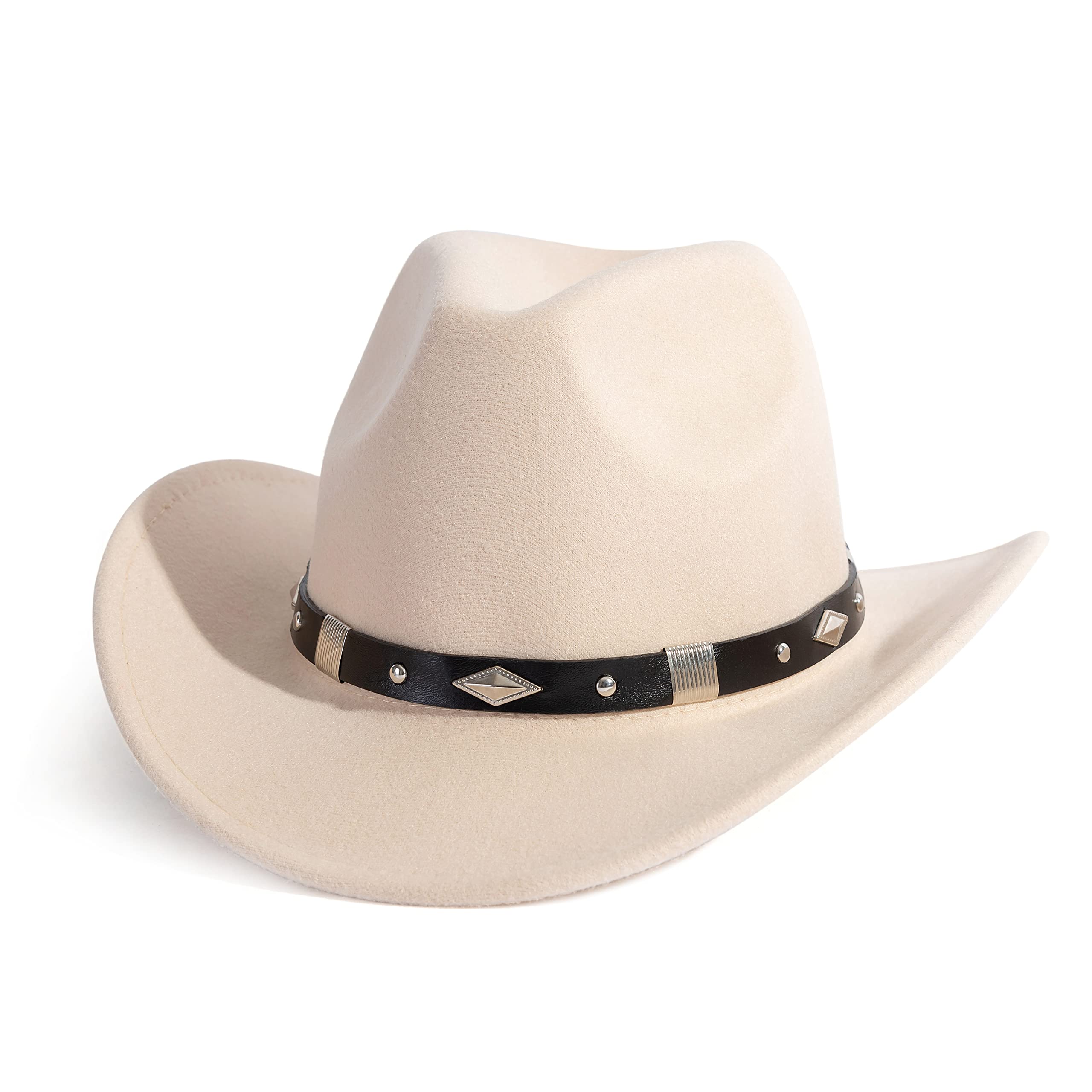 Gossifan Western Cowboy Cowgirl Hat for Women & Men - Stylish Fedora Hat with Adjustable Belt - Perfect for Rodeo, Country Music Festivals & Outdoor Adventures